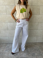 Olive Martini Shoulder Pad Cut Tee