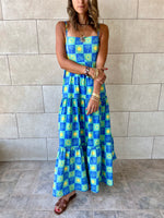 Midnight Sleeveless Tiered Dress