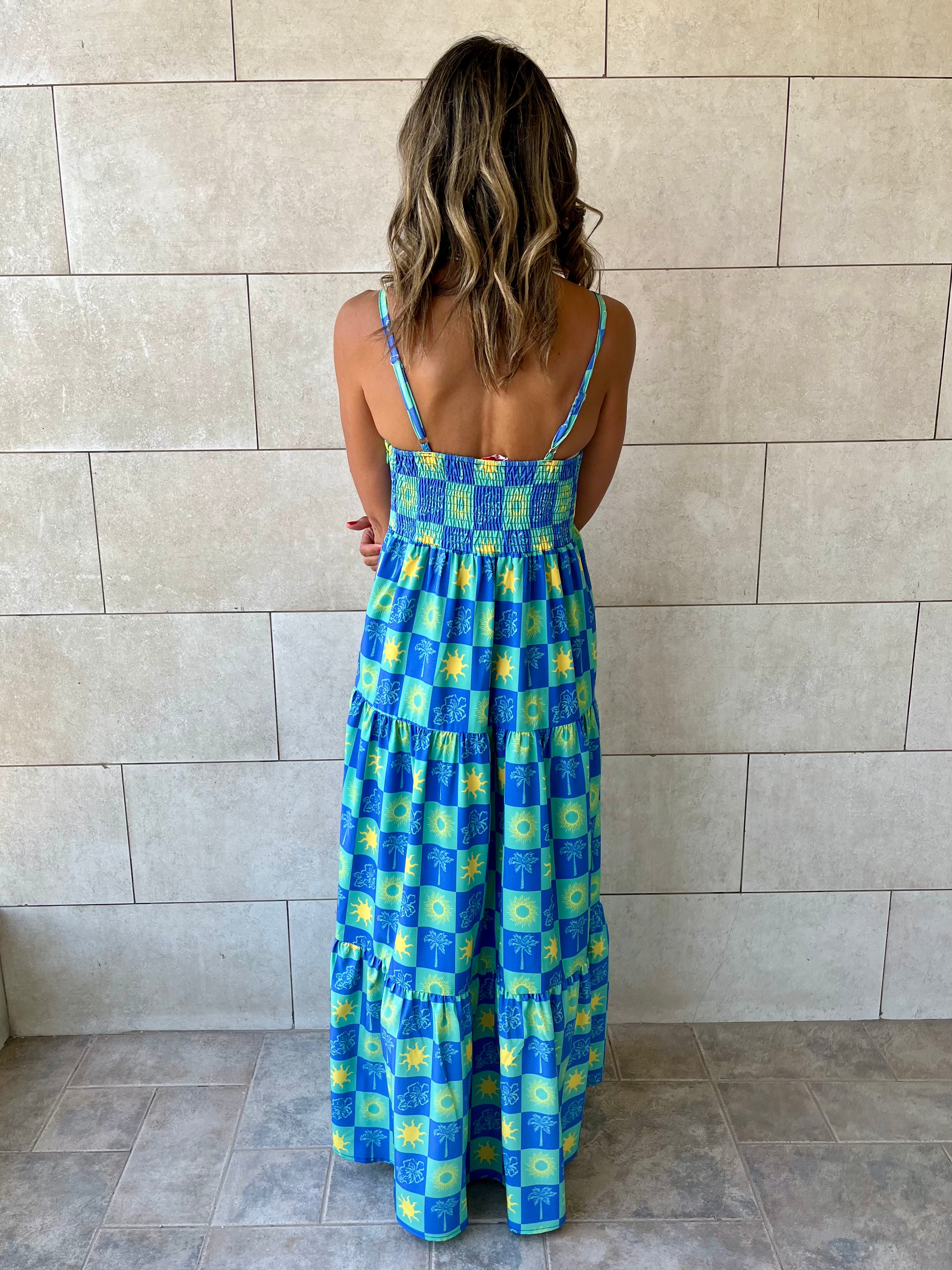 Midnight Sleeveless Tiered Dress