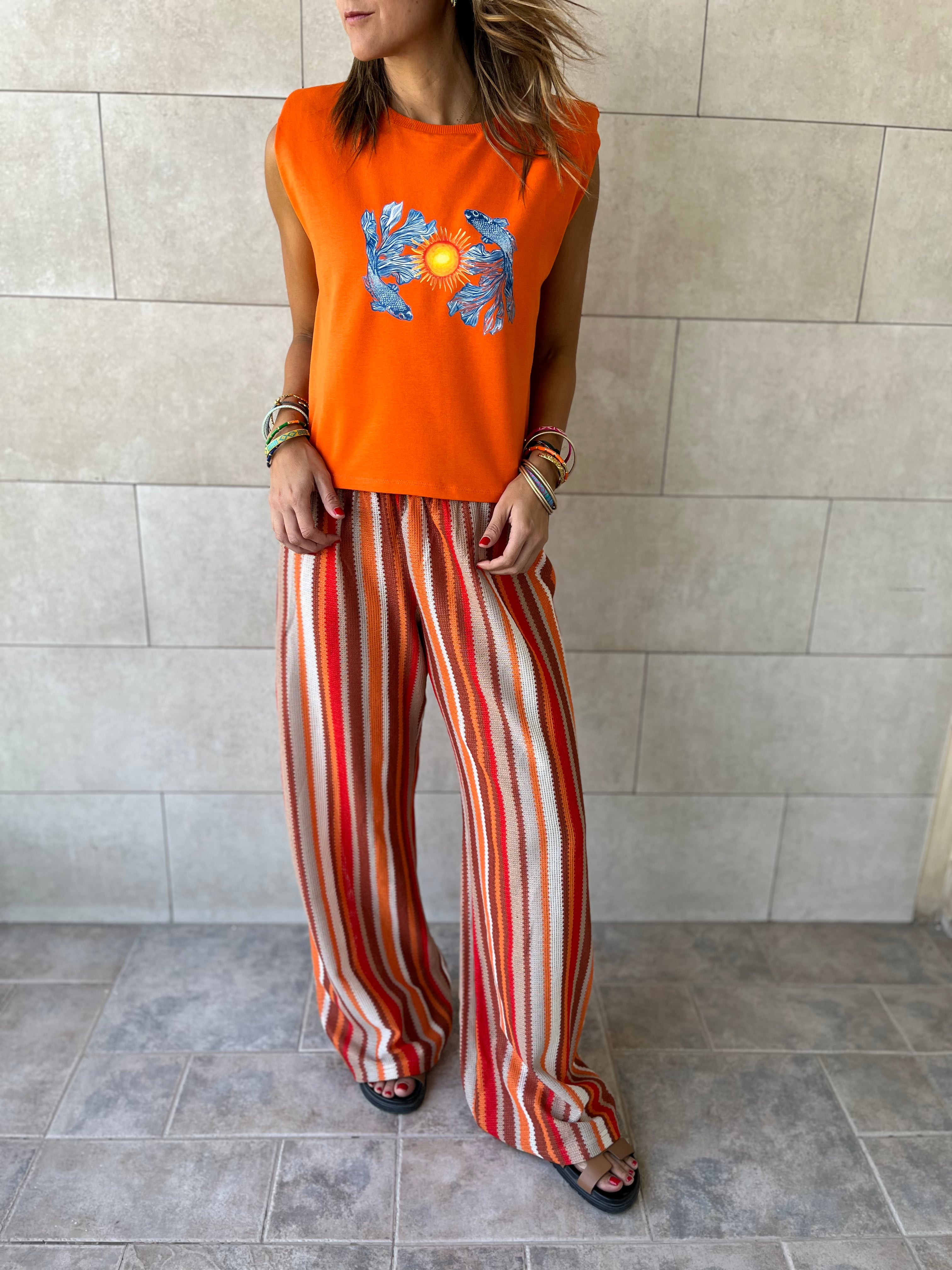 Orange Hues Pants