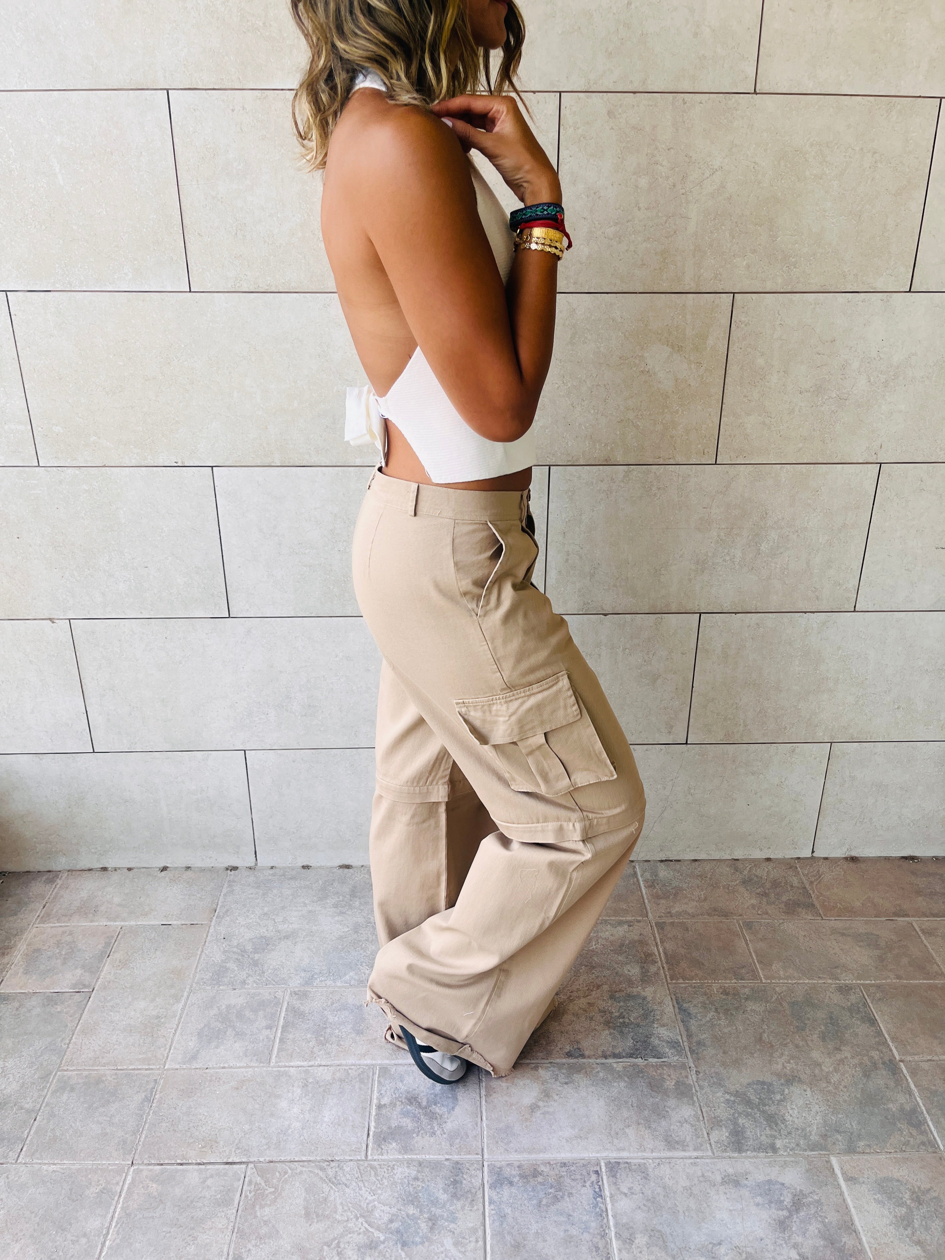 White Backless Moment Vest