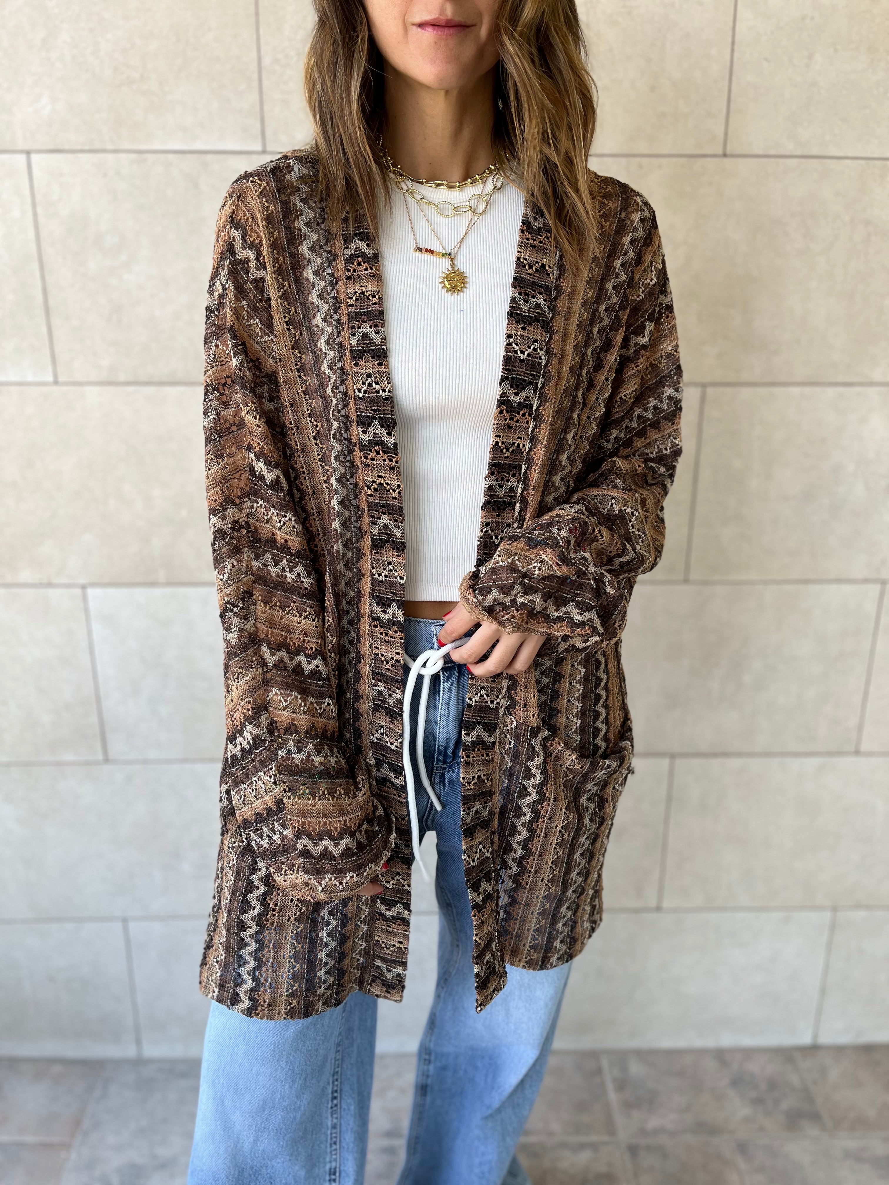 Brown Hues Kimono