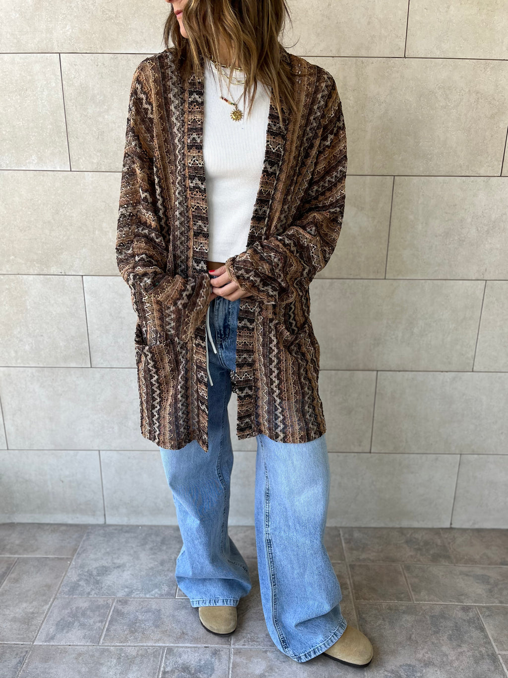 Brown Hues Kimono