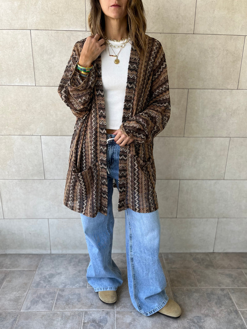 Brown Hues Kimono