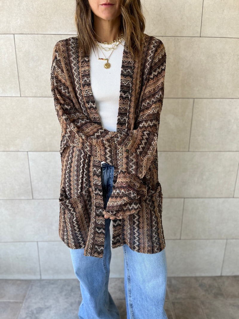 Brown Hues Kimono