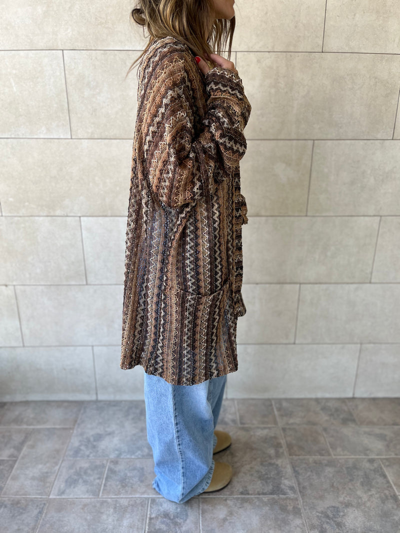 Brown Hues Kimono