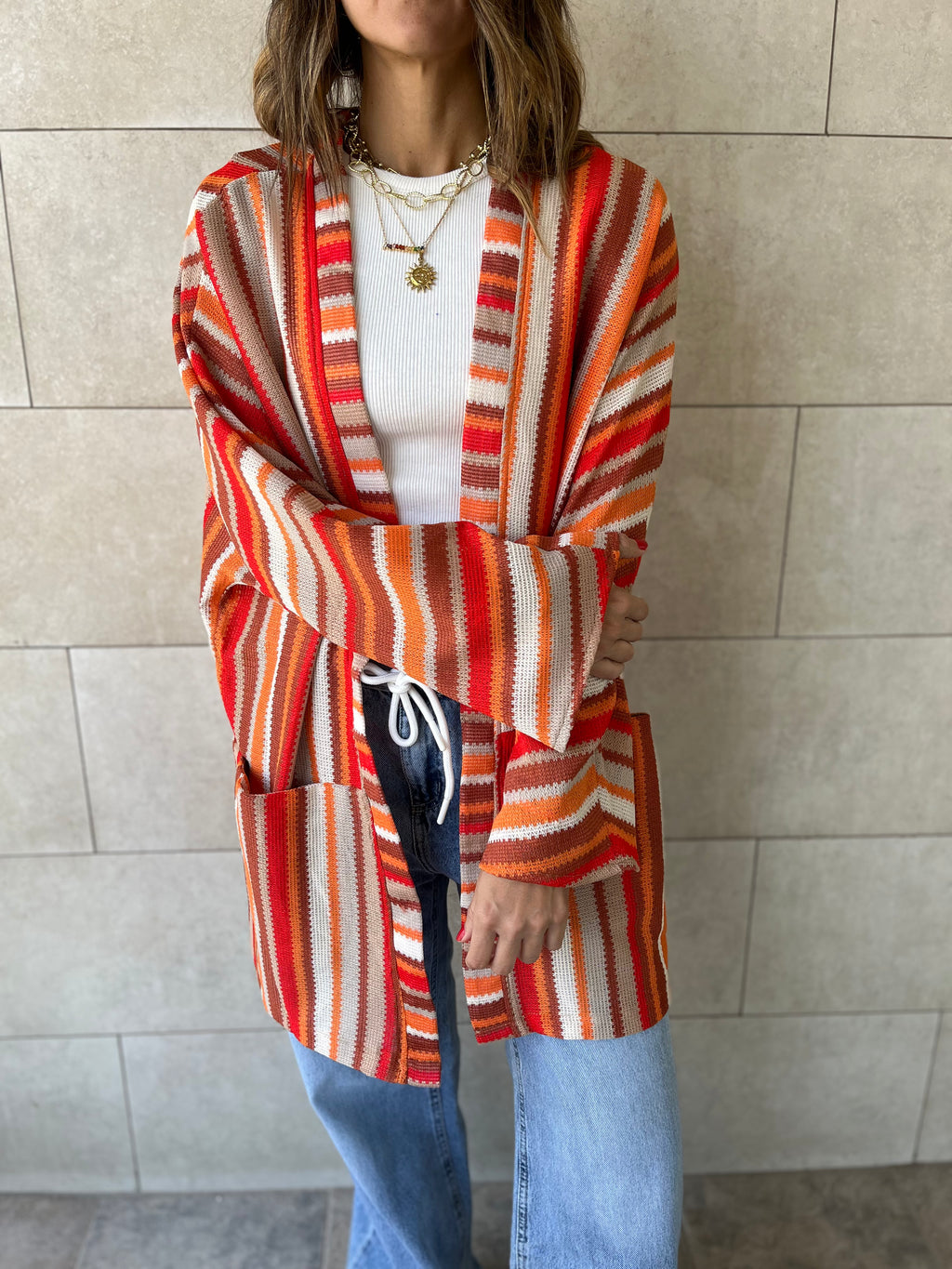 Orange Hues Kimono