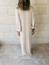 Beige Gypsy Longline Shirt Dress