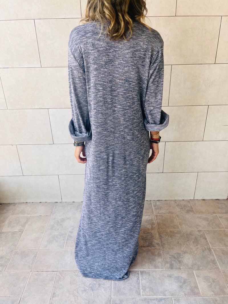 Grey Gypsy Longline Shirt Dress
