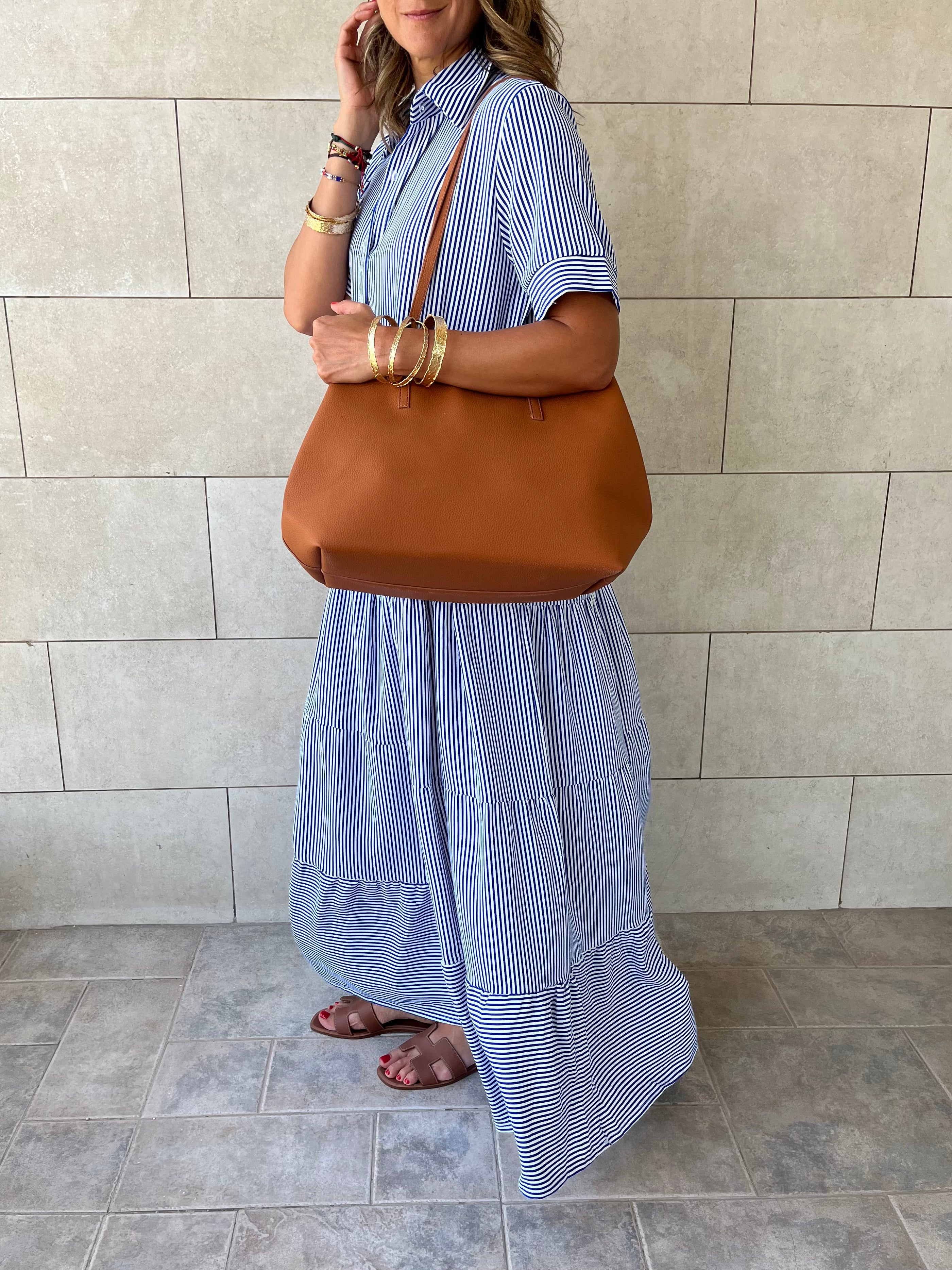 Camel Frillu Leather Essential Bag