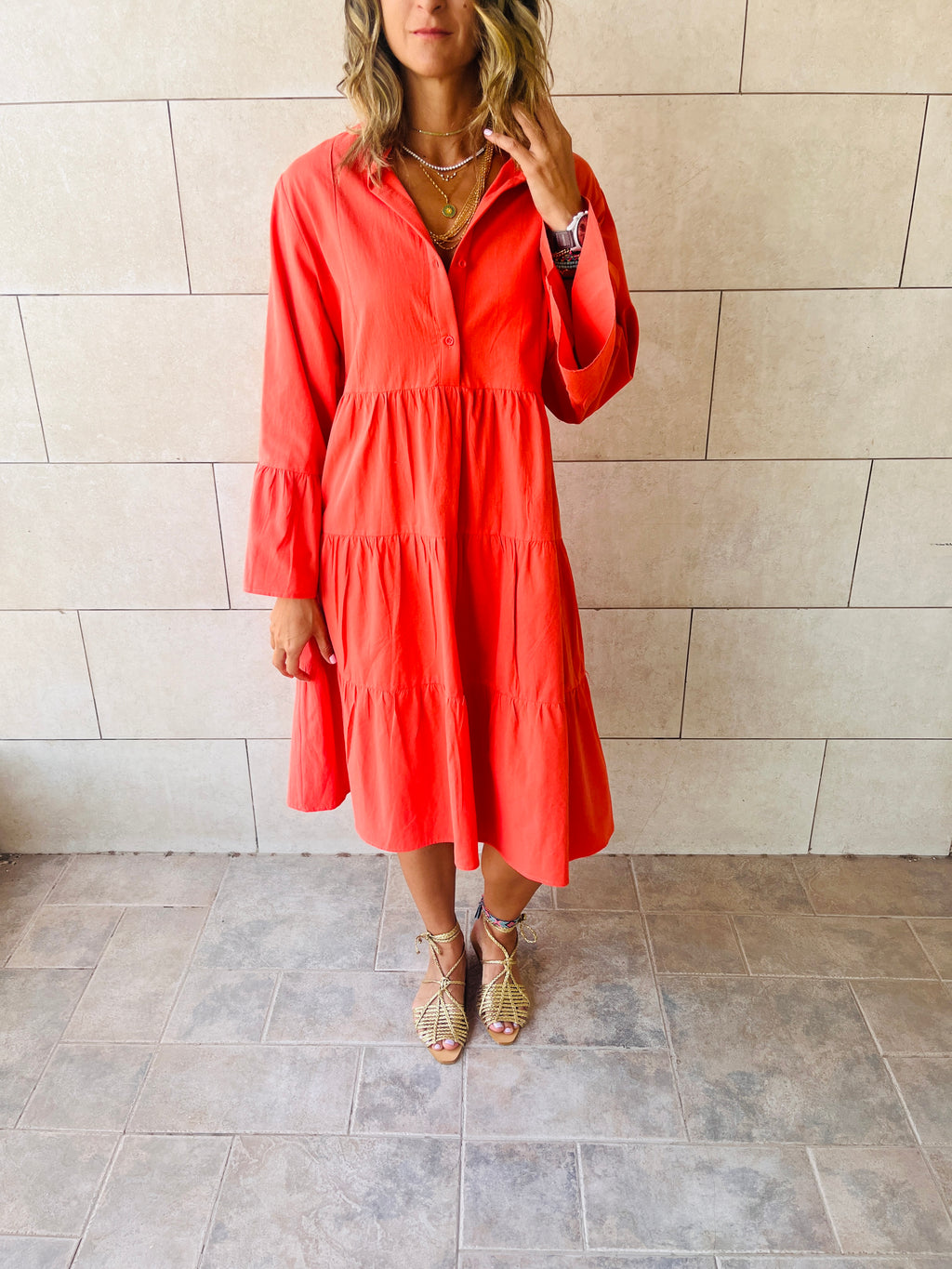 Watermelon For A Sunny Day Mini Shirt Dress