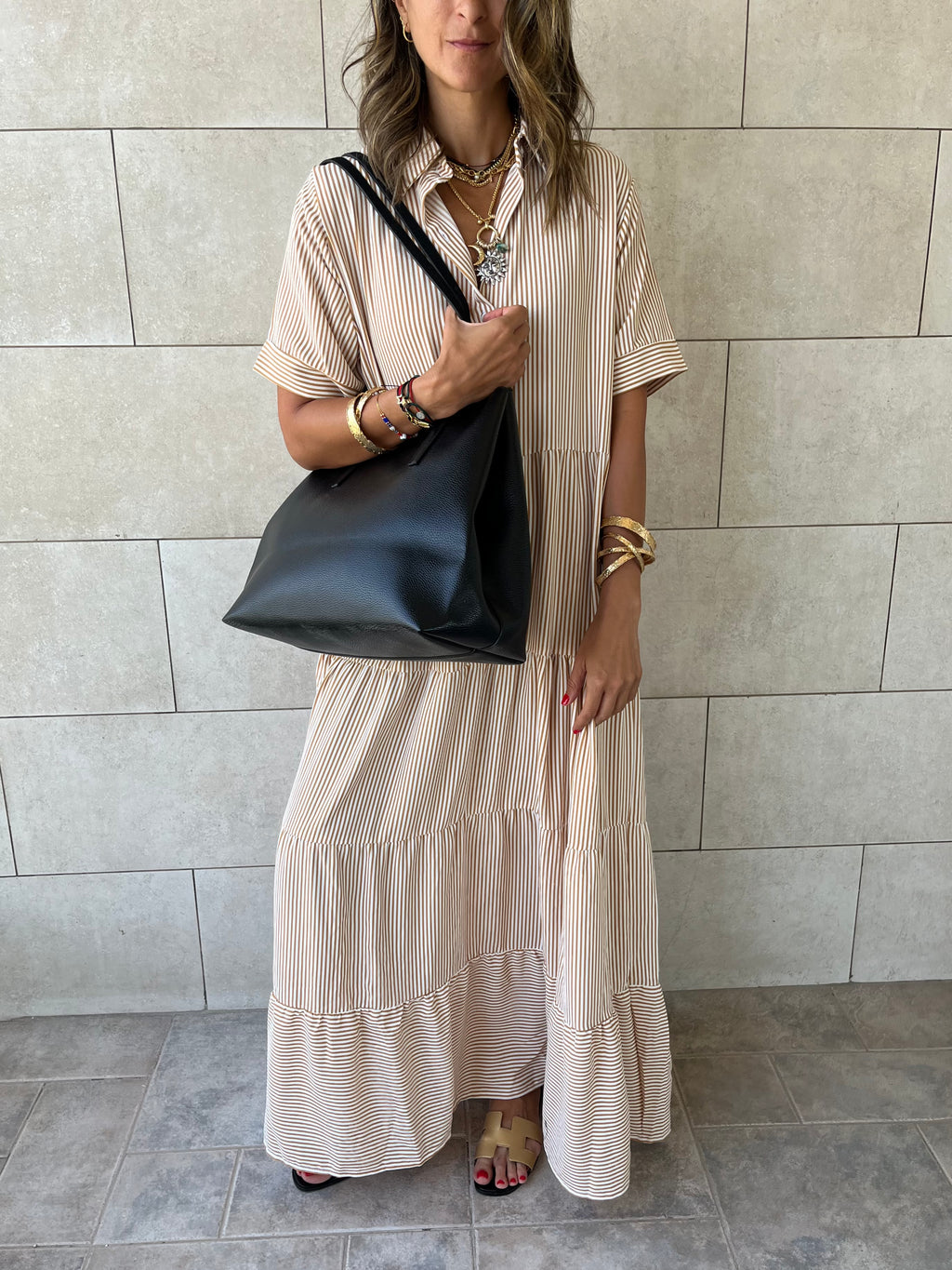 Black Frillu Leather Essential Bag