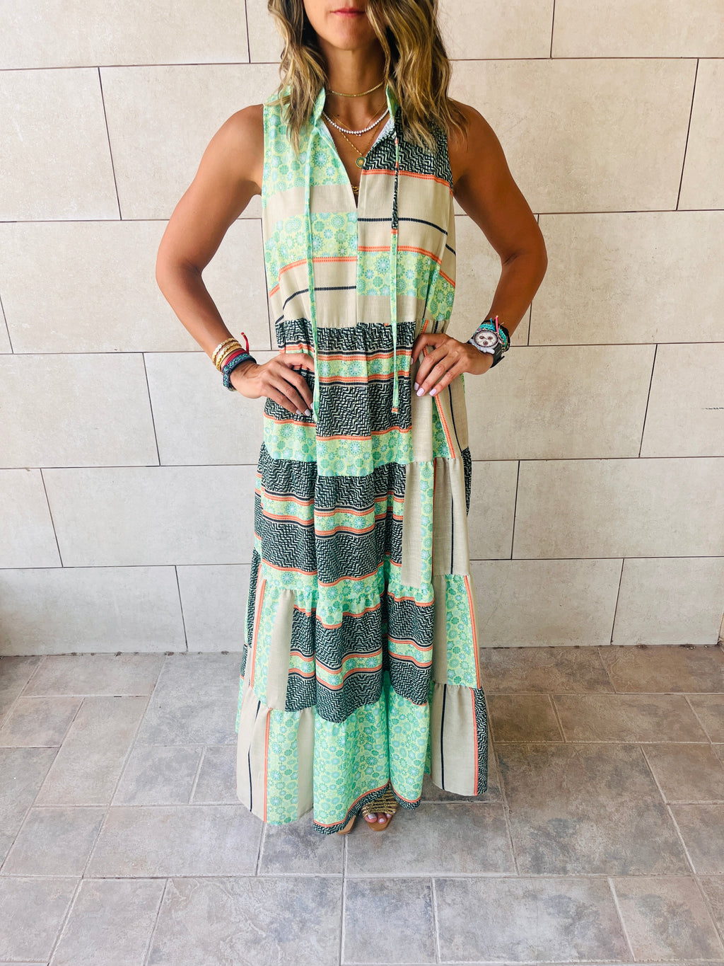 Tropical Getaway Longline Dress