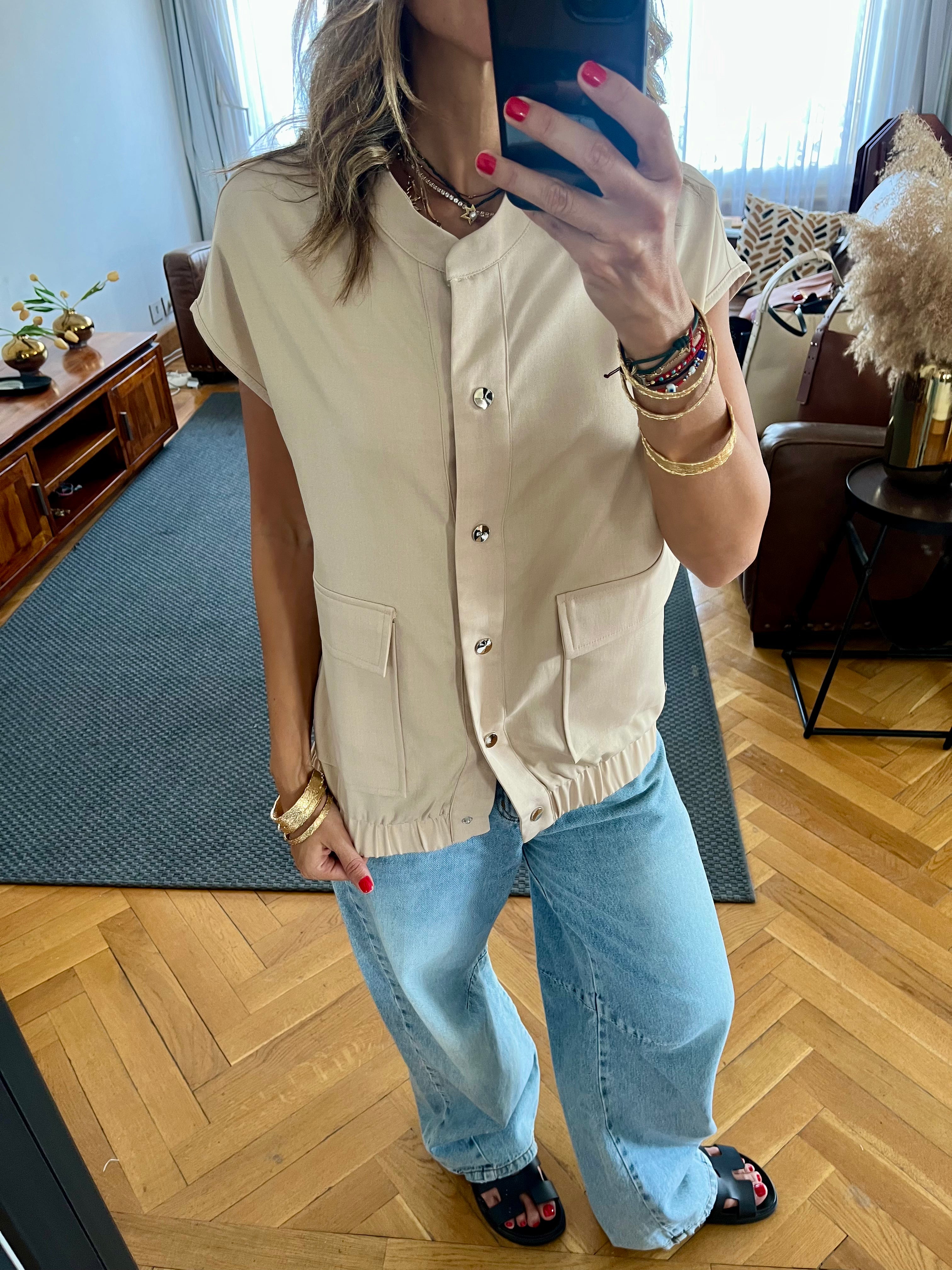 Beige Safari Light Vest