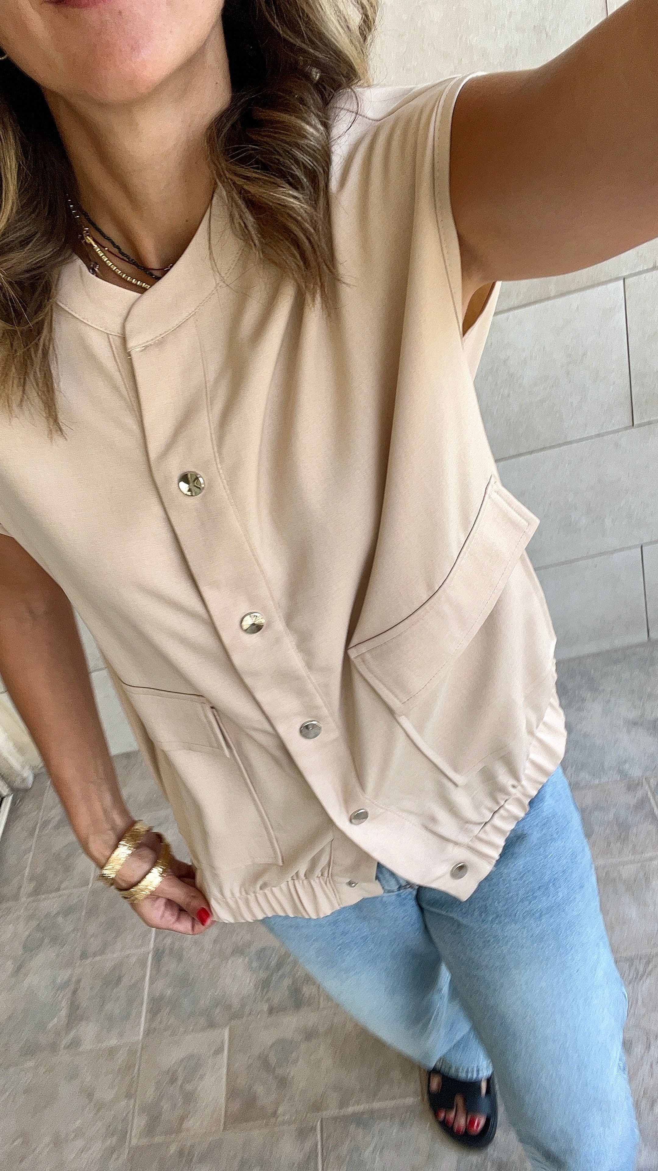 Beige Safari Light Vest