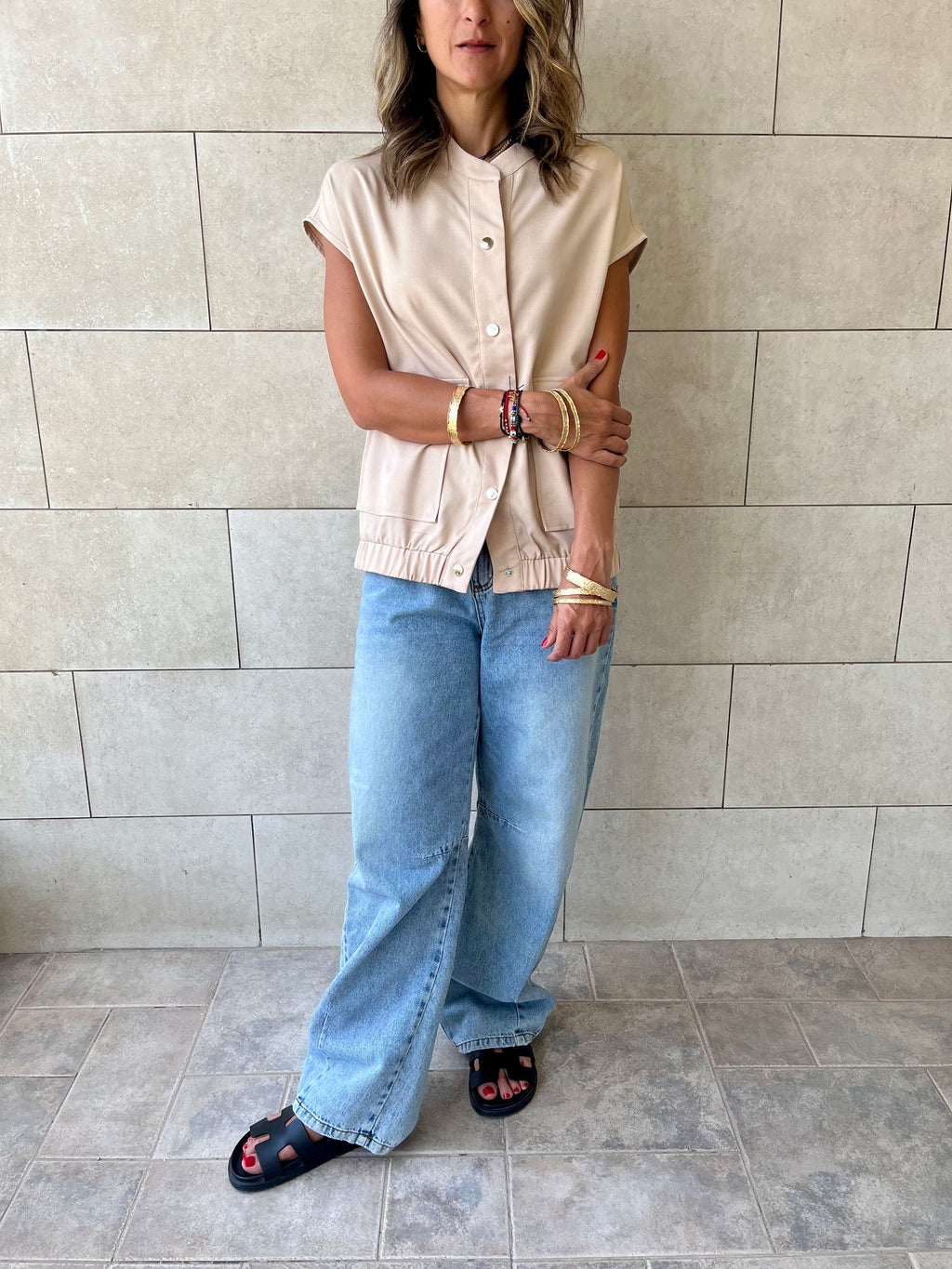 Beige Safari Light Vest