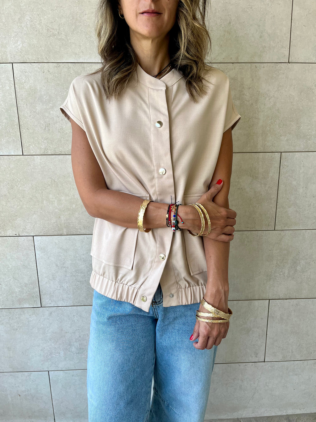 Beige Safari Light Vest