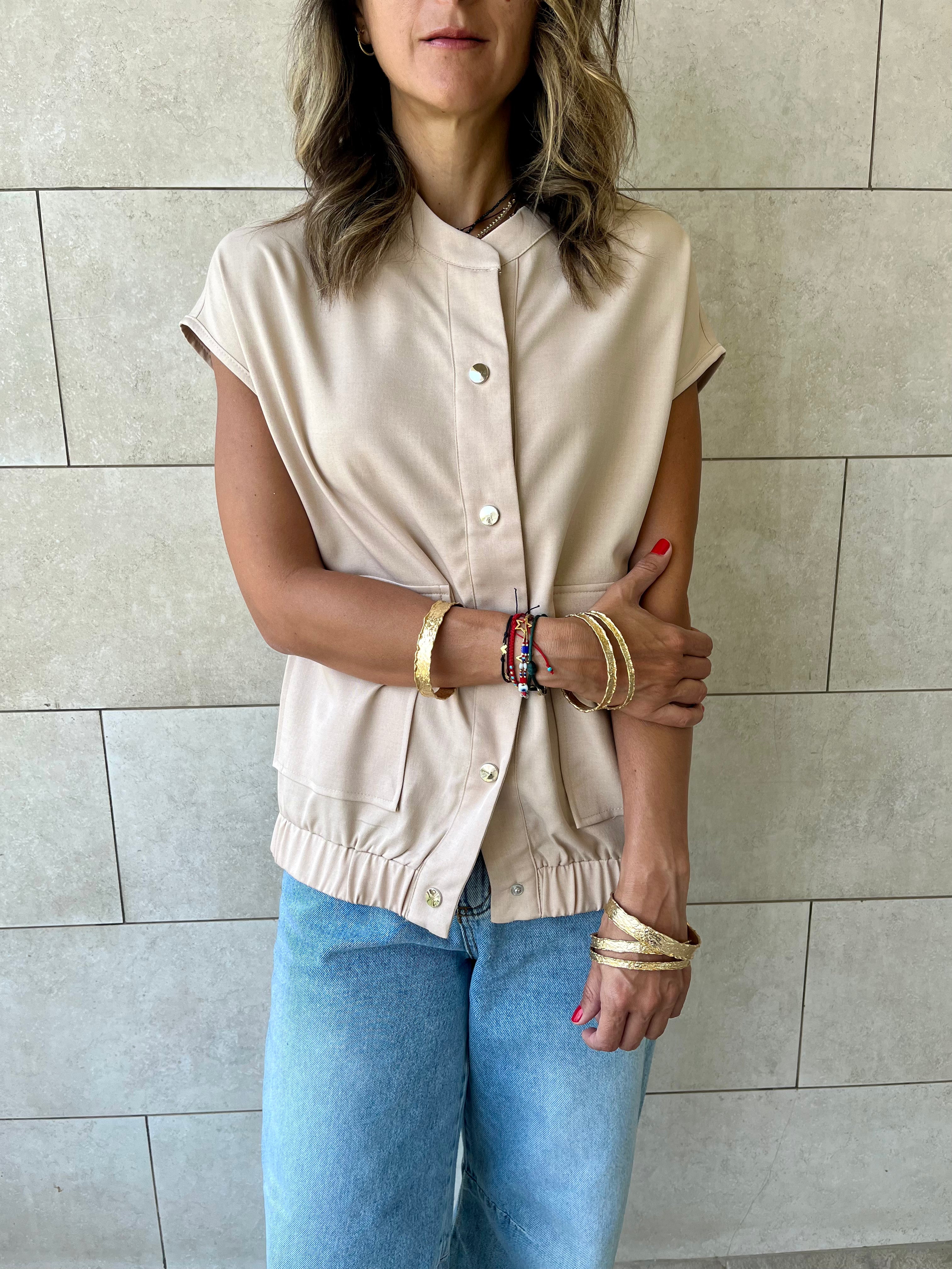 Beige Safari Light Vest