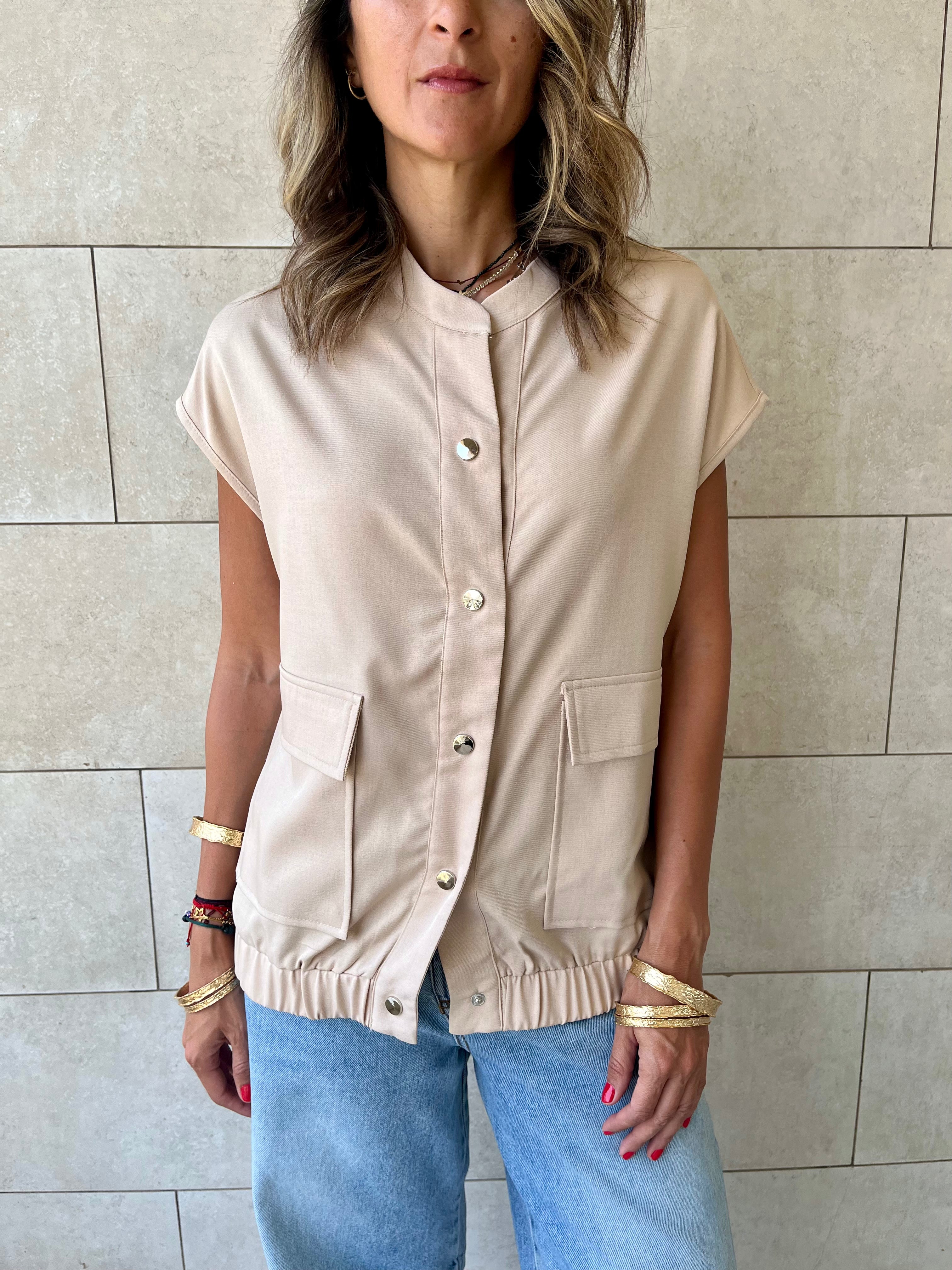 Beige Safari Light Vest