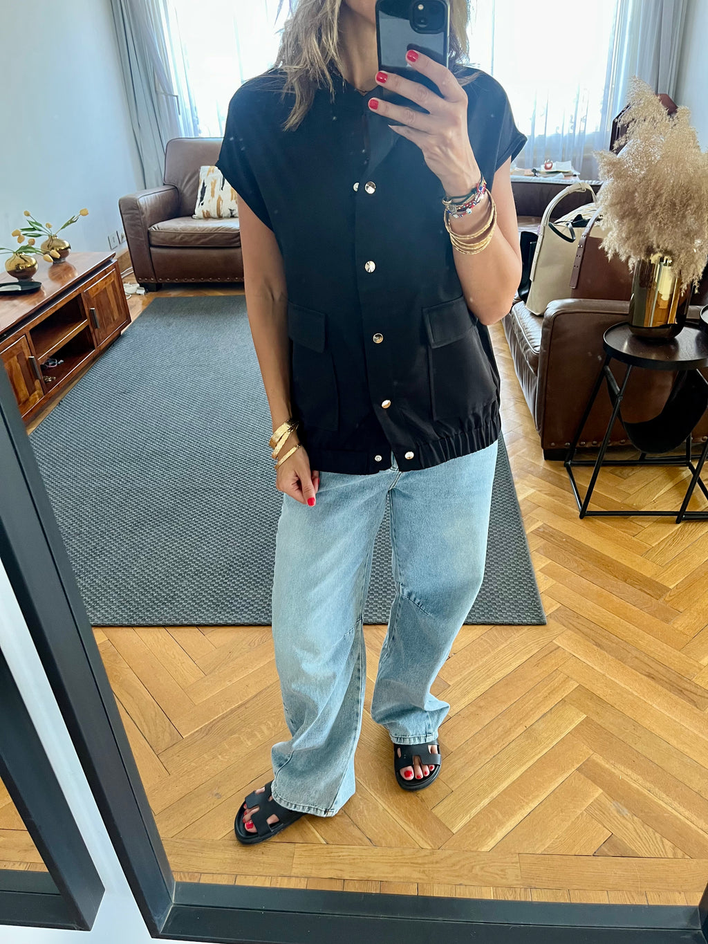 Black Safari Light Vest