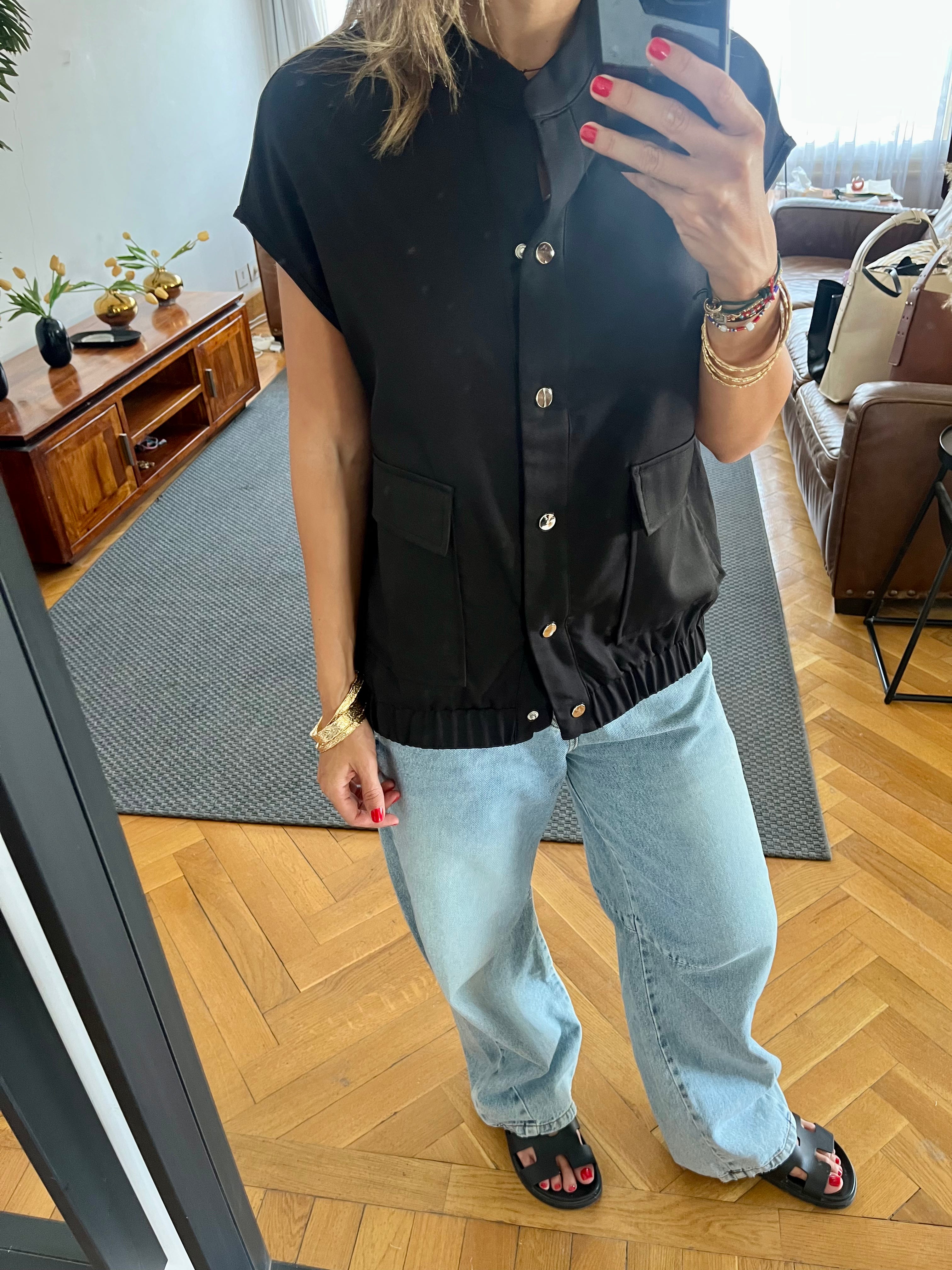 Black Safari Light Vest