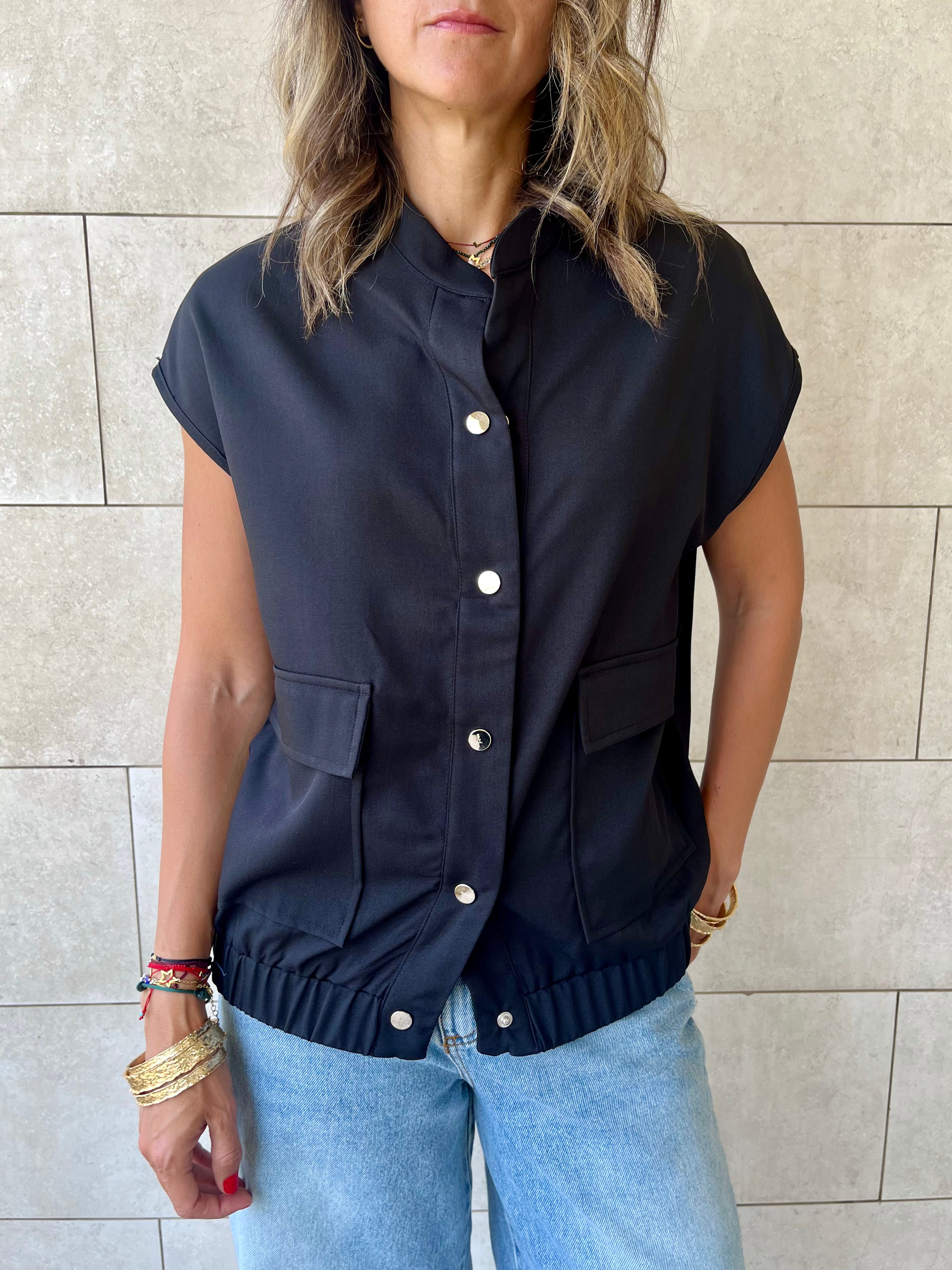 Black Safari Light Vest