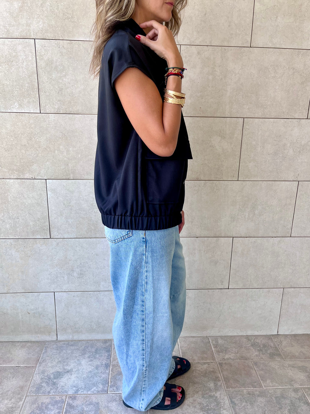 Black Safari Light Vest