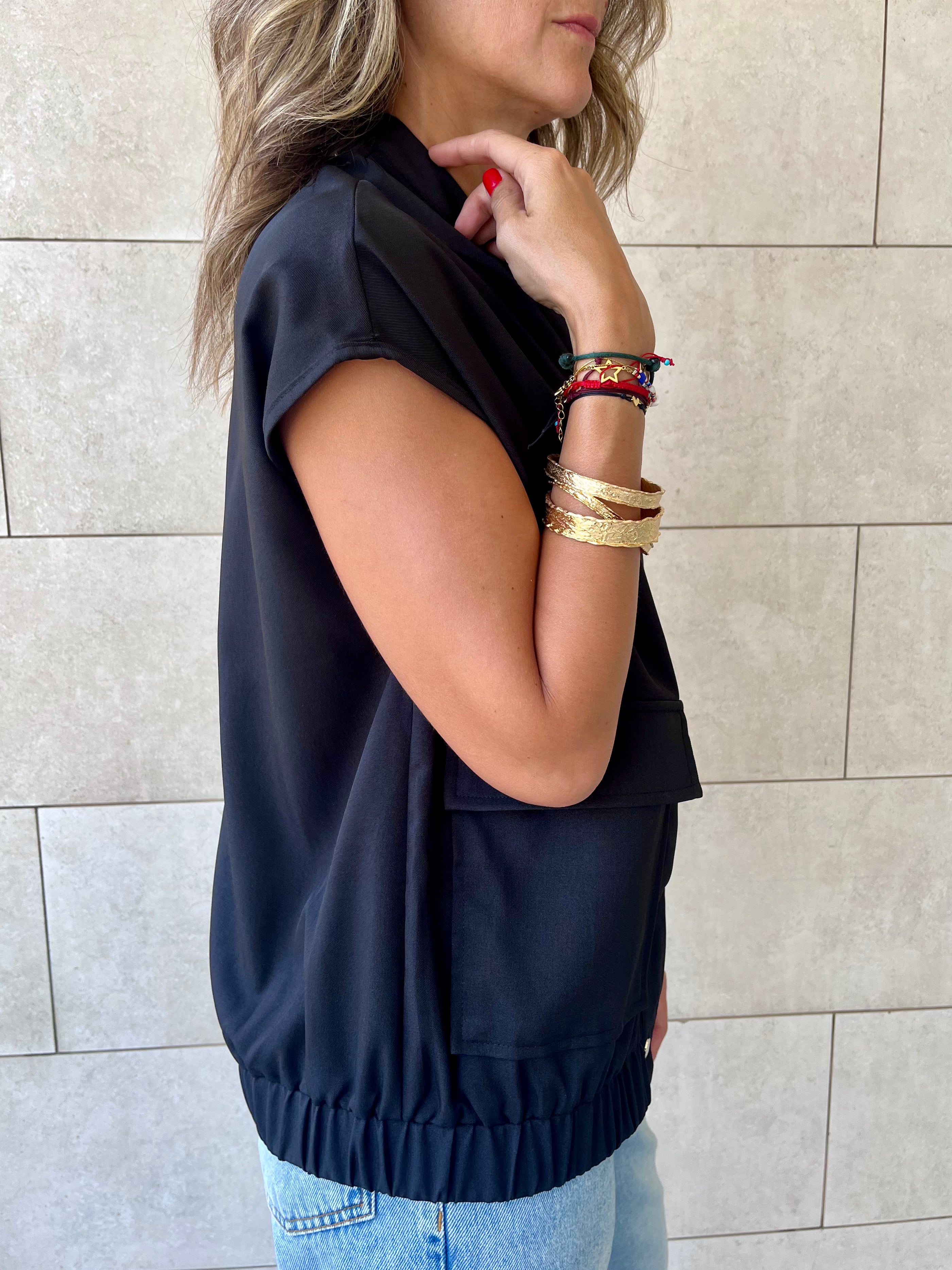 Black Safari Light Vest