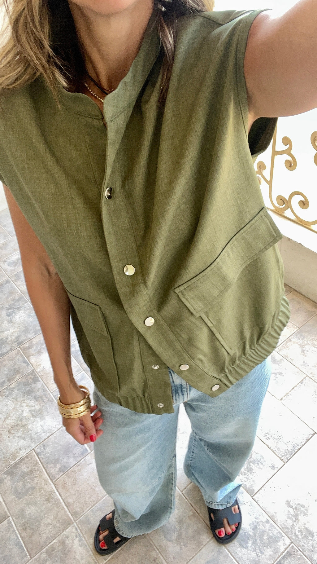 Olive Safari Light Vest