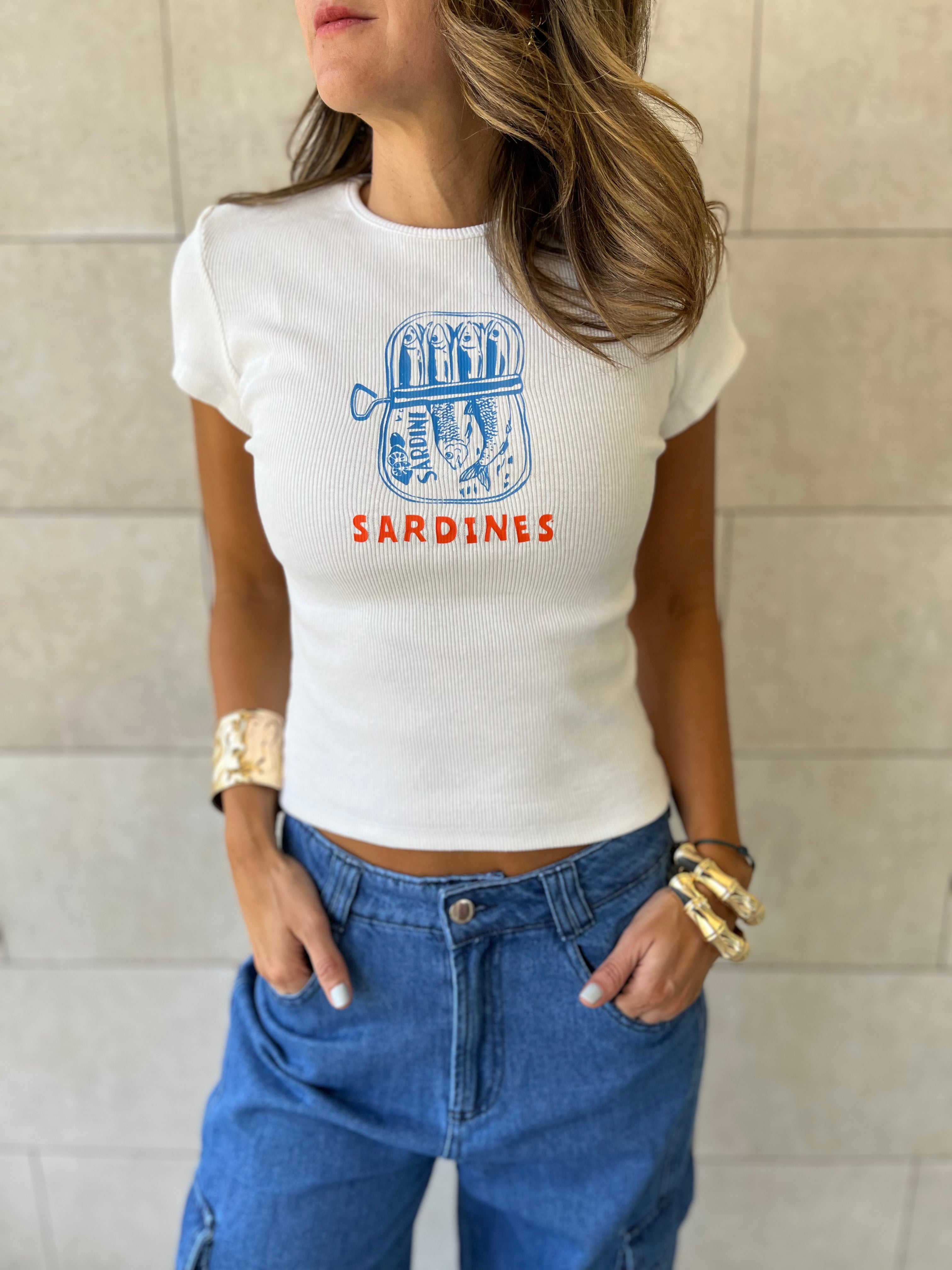 A Can Of Sardines Baby Tee