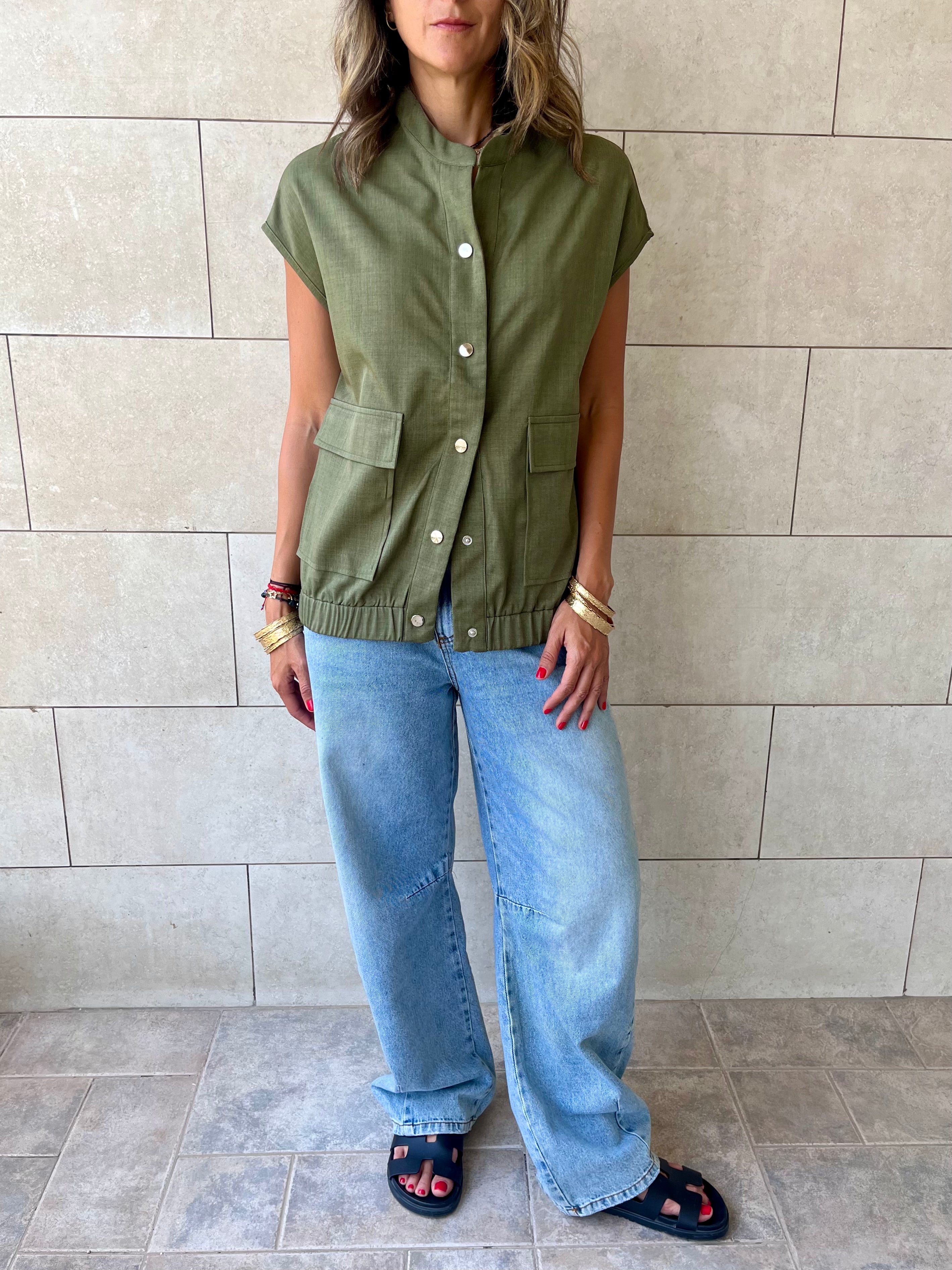 Olive Safari Light Vest