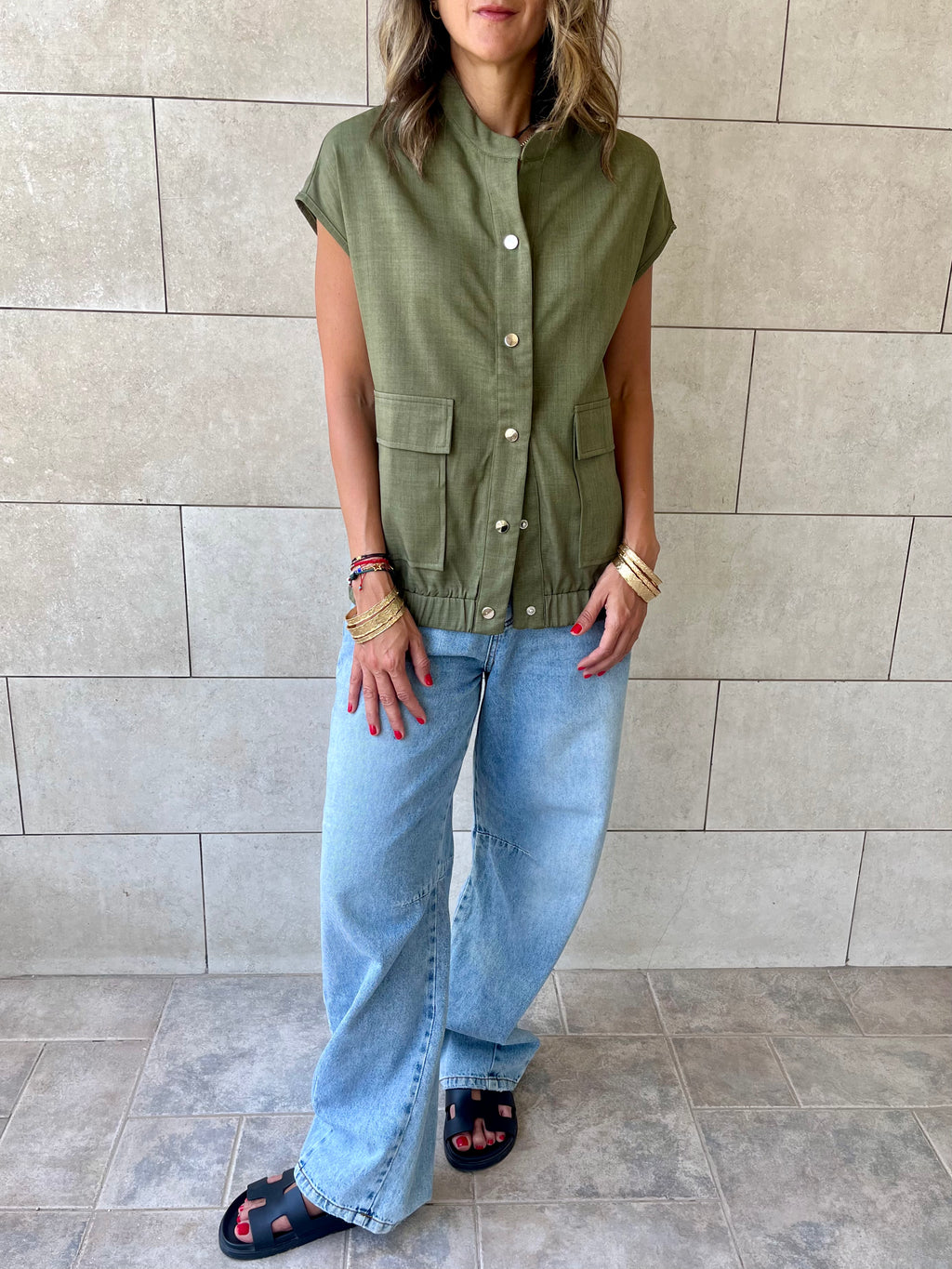 Olive Safari Light Vest