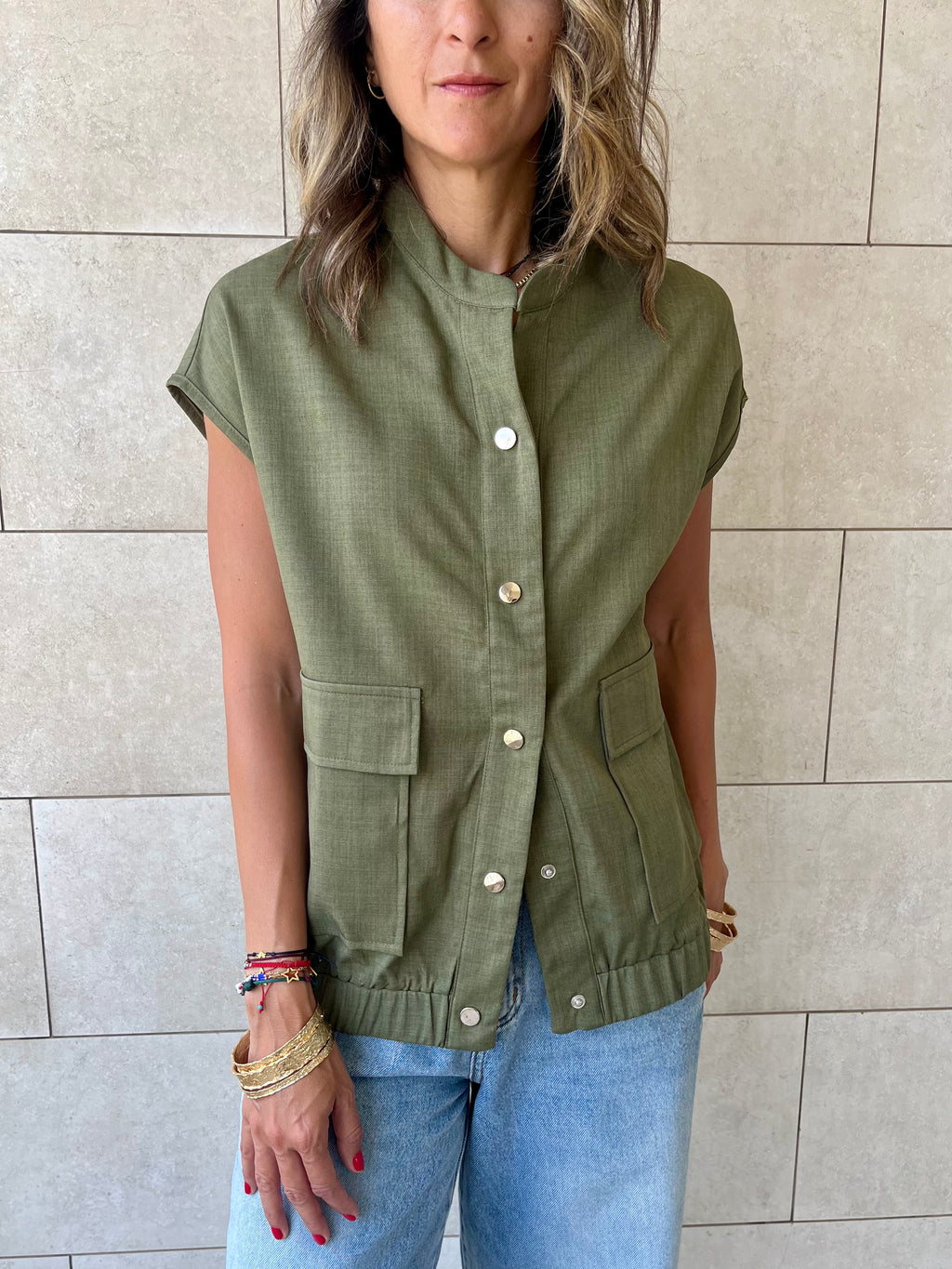 Olive Safari Light Vest