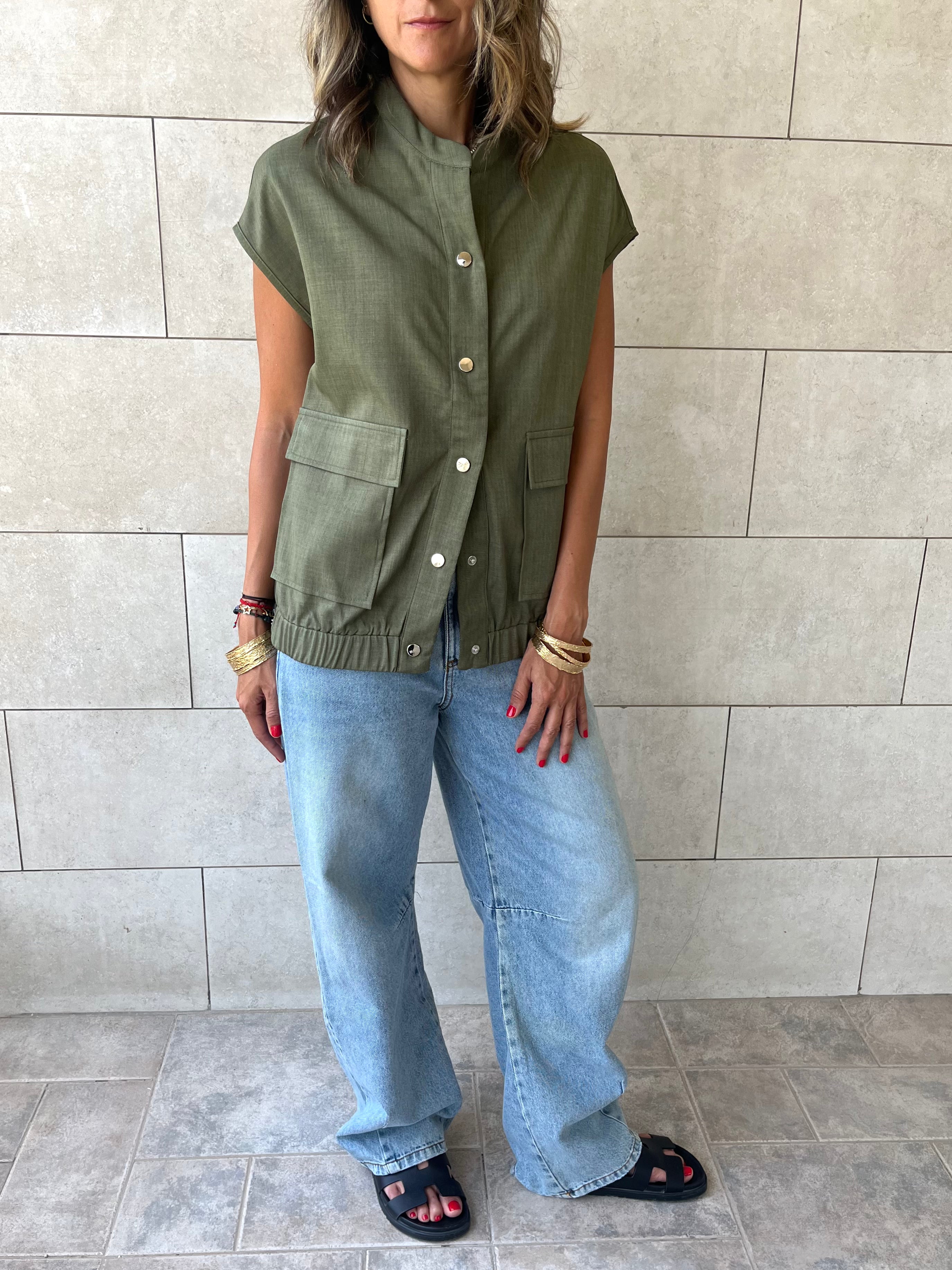 Olive Safari Light Vest