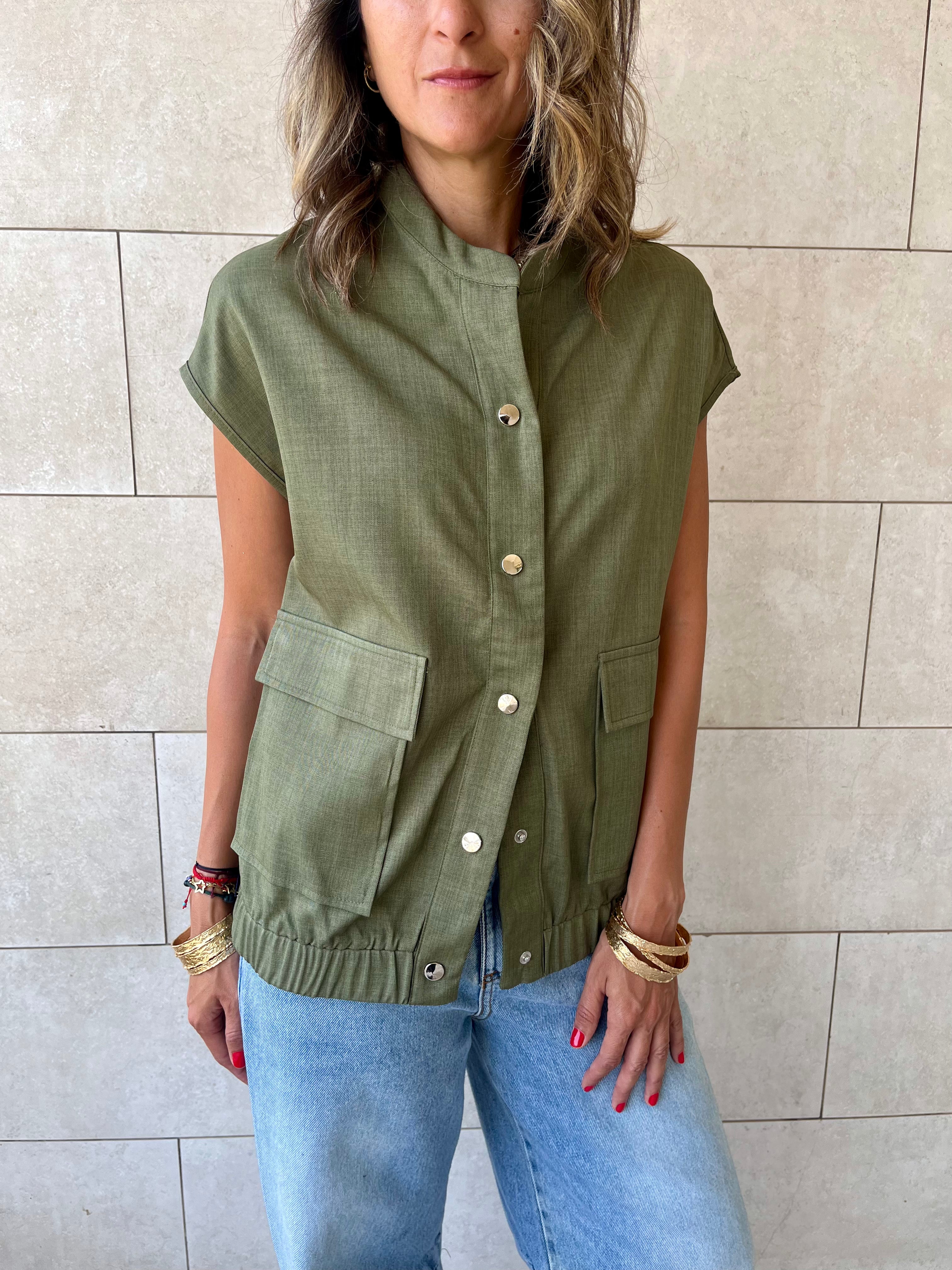 Olive Safari Light Vest