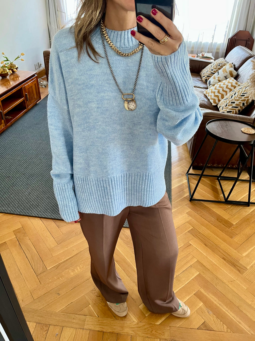 Baby Blue Soft Cozy Pullover