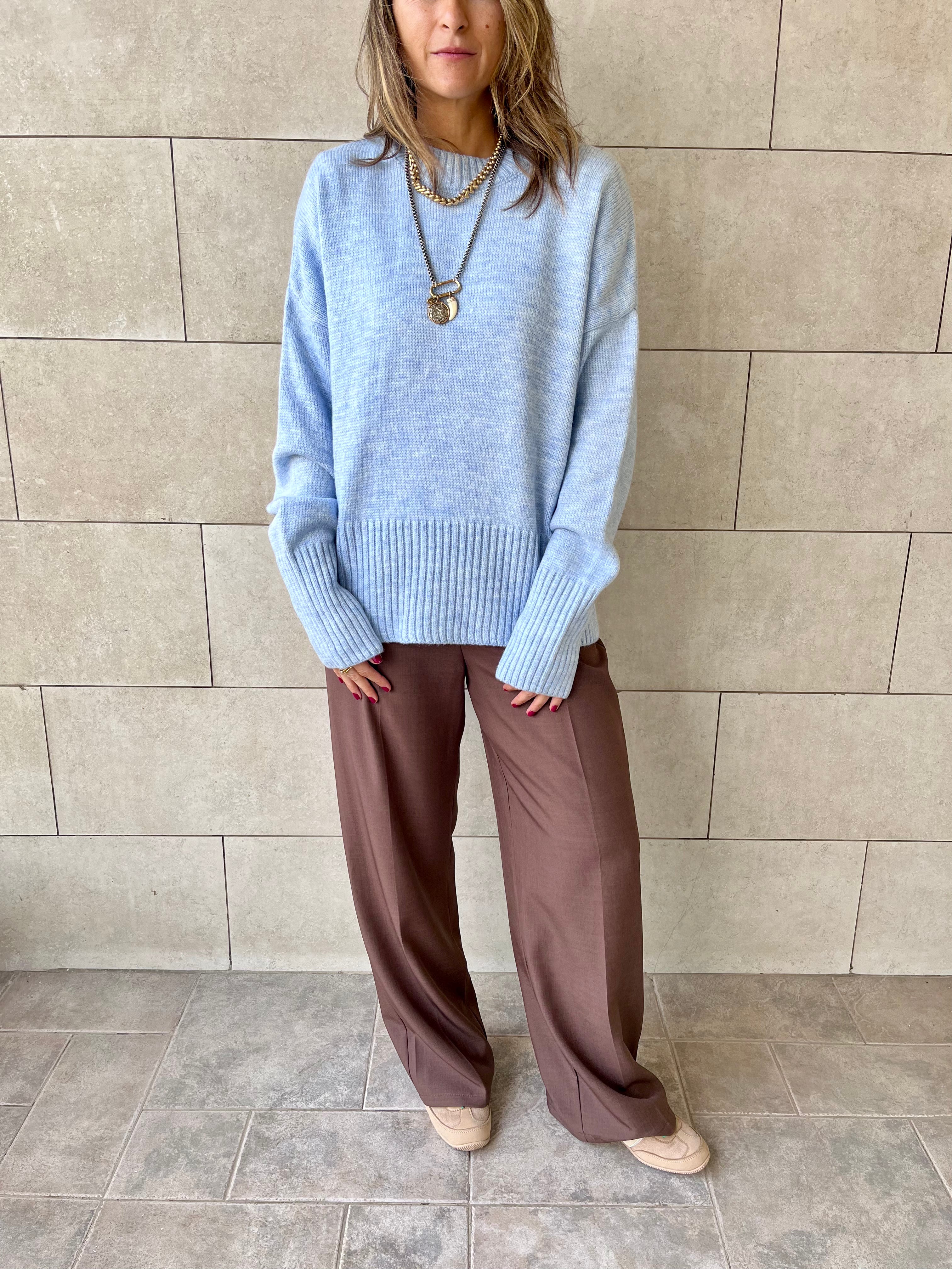 Baby Blue Soft Cozy Pullover