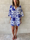 Blues Printed Short Sleeve Shirt
