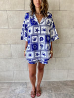 Blues Printed Short Sleeve Shirt