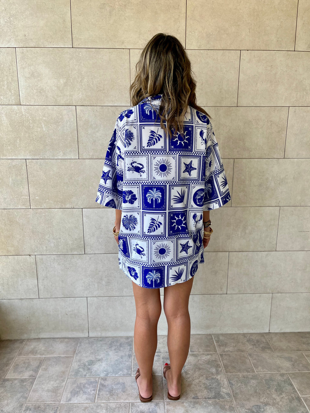 Blues Printed Short Sleeve Shirt