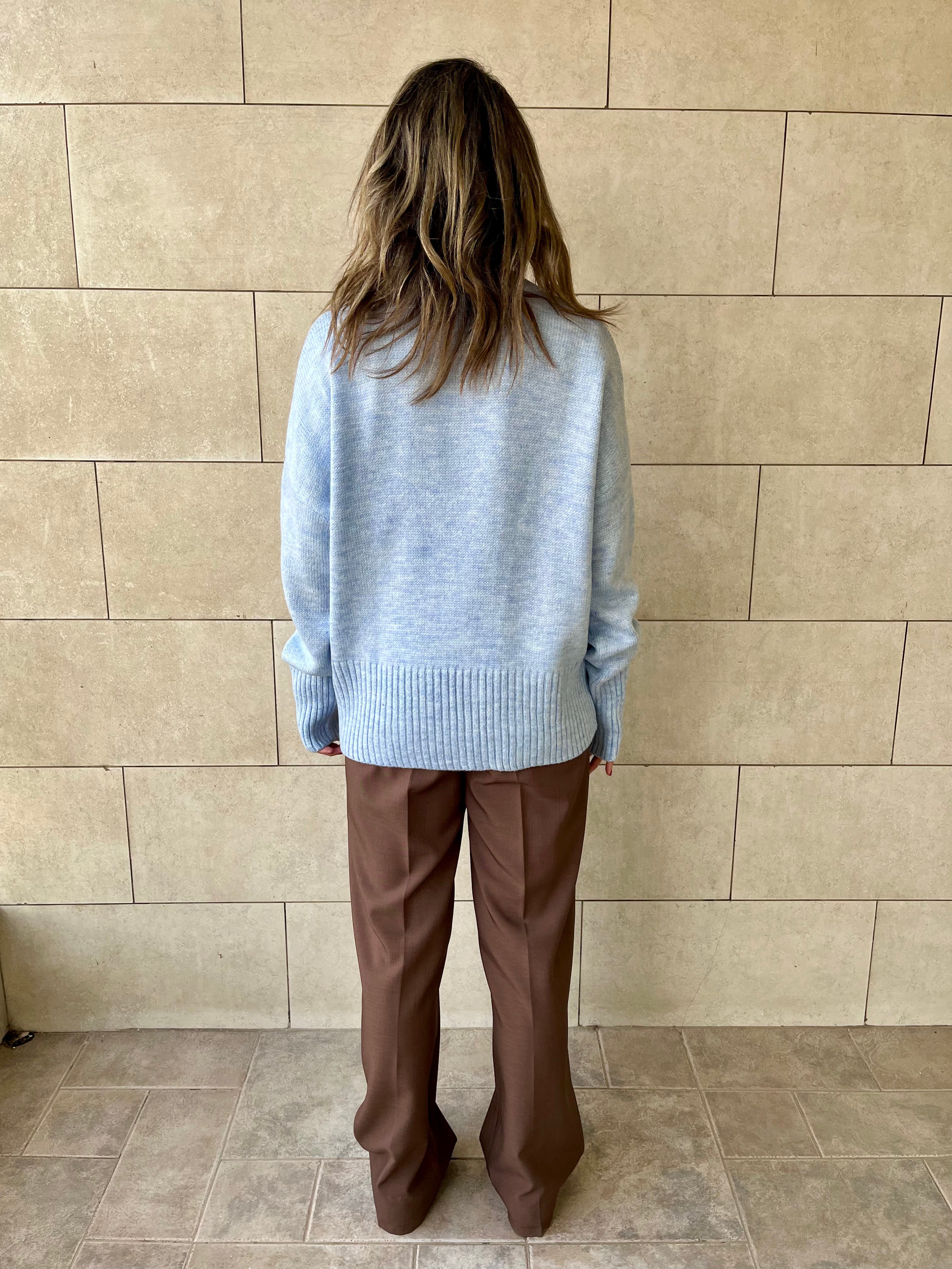 Baby Blue Soft Cozy Pullover