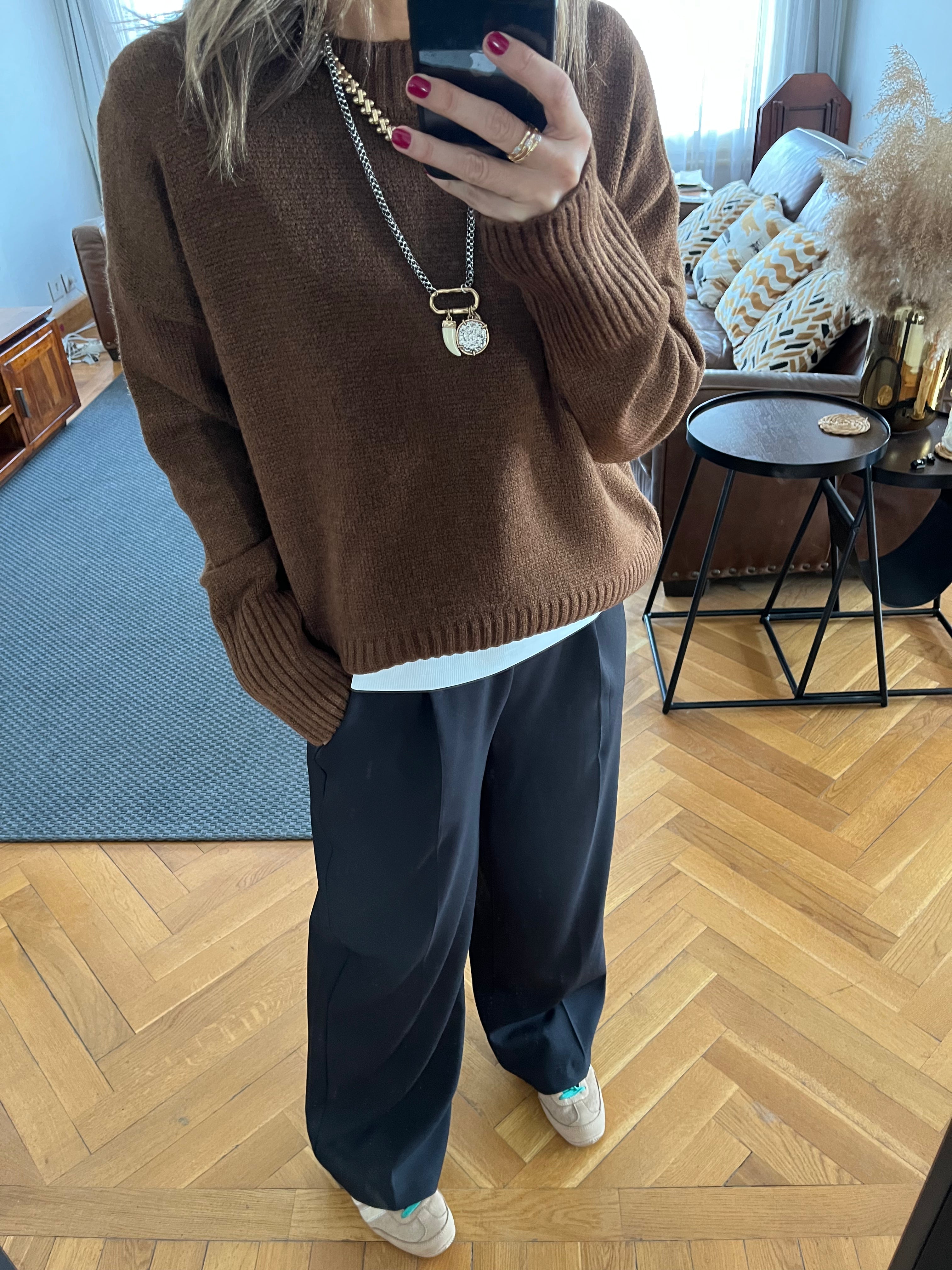 Brown Soft Cozy Pullover