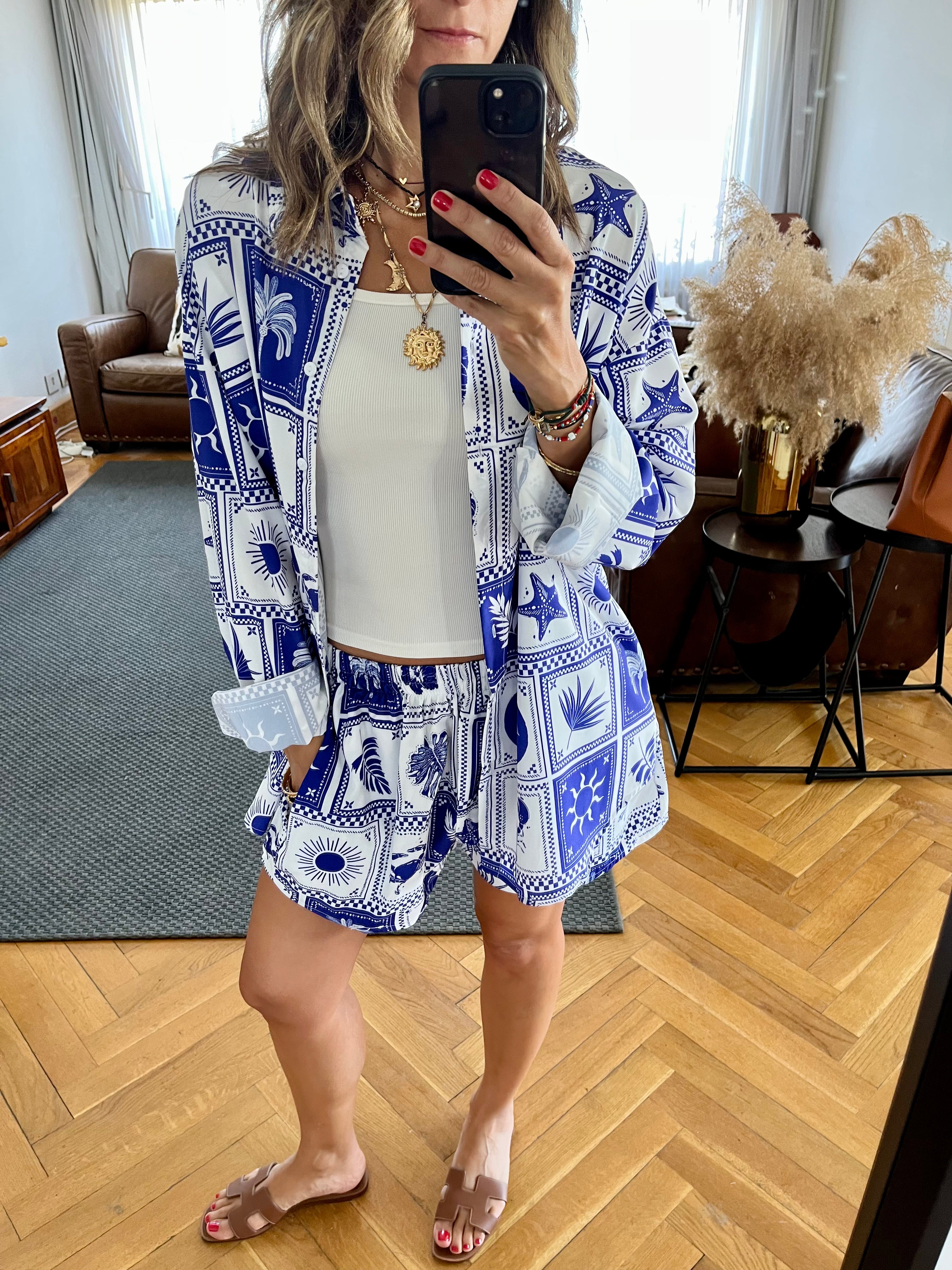 Blues Printed Long Sleeve Shirt