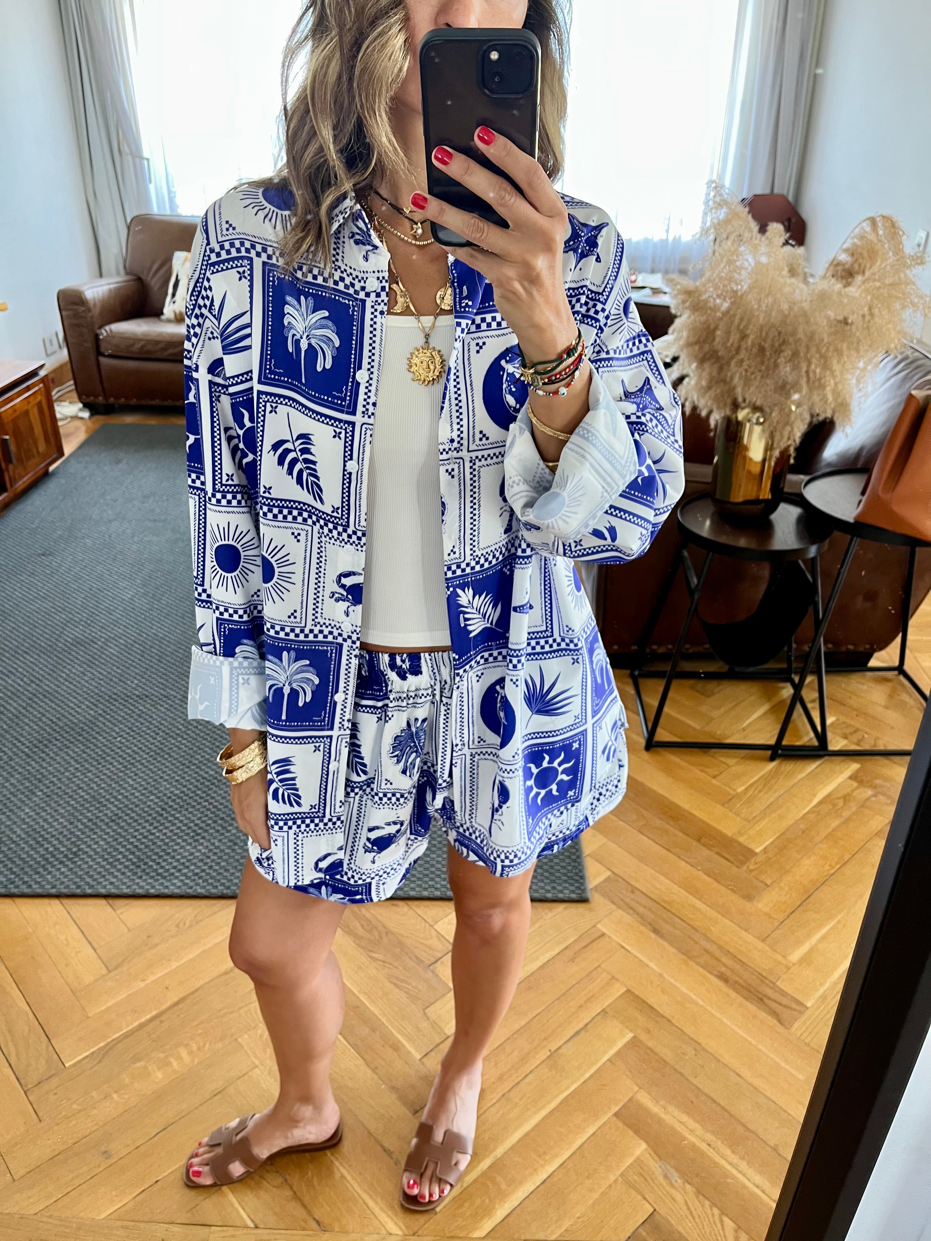 Blues Printed Long Sleeve Shirt