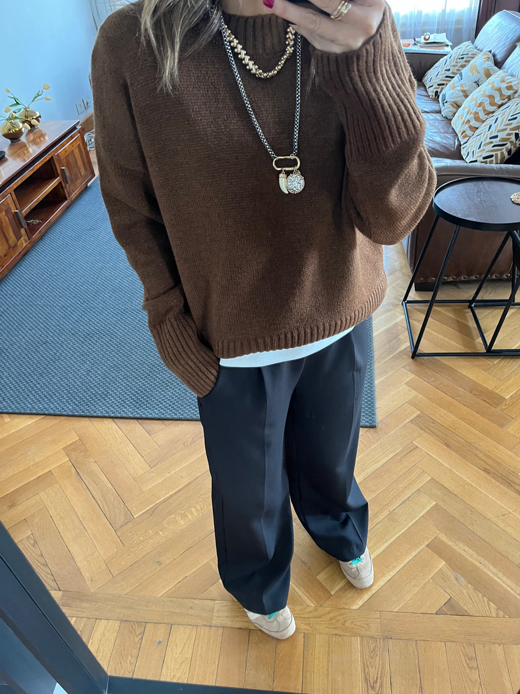 Brown Soft Cozy Pullover