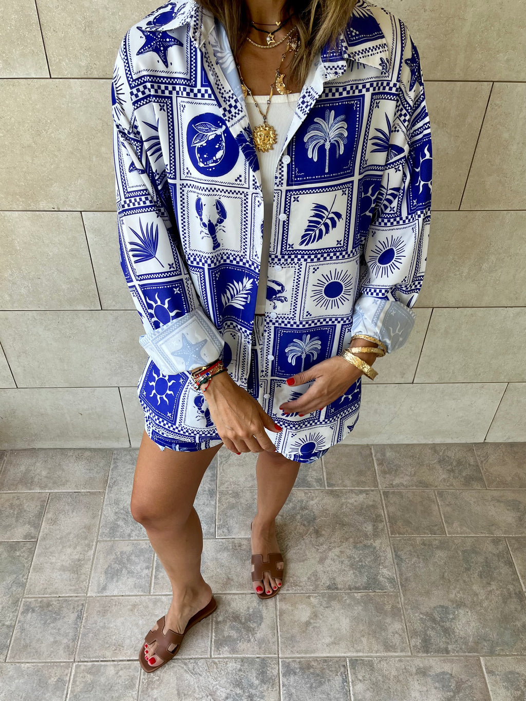 Blues Printed Long Sleeve Shirt