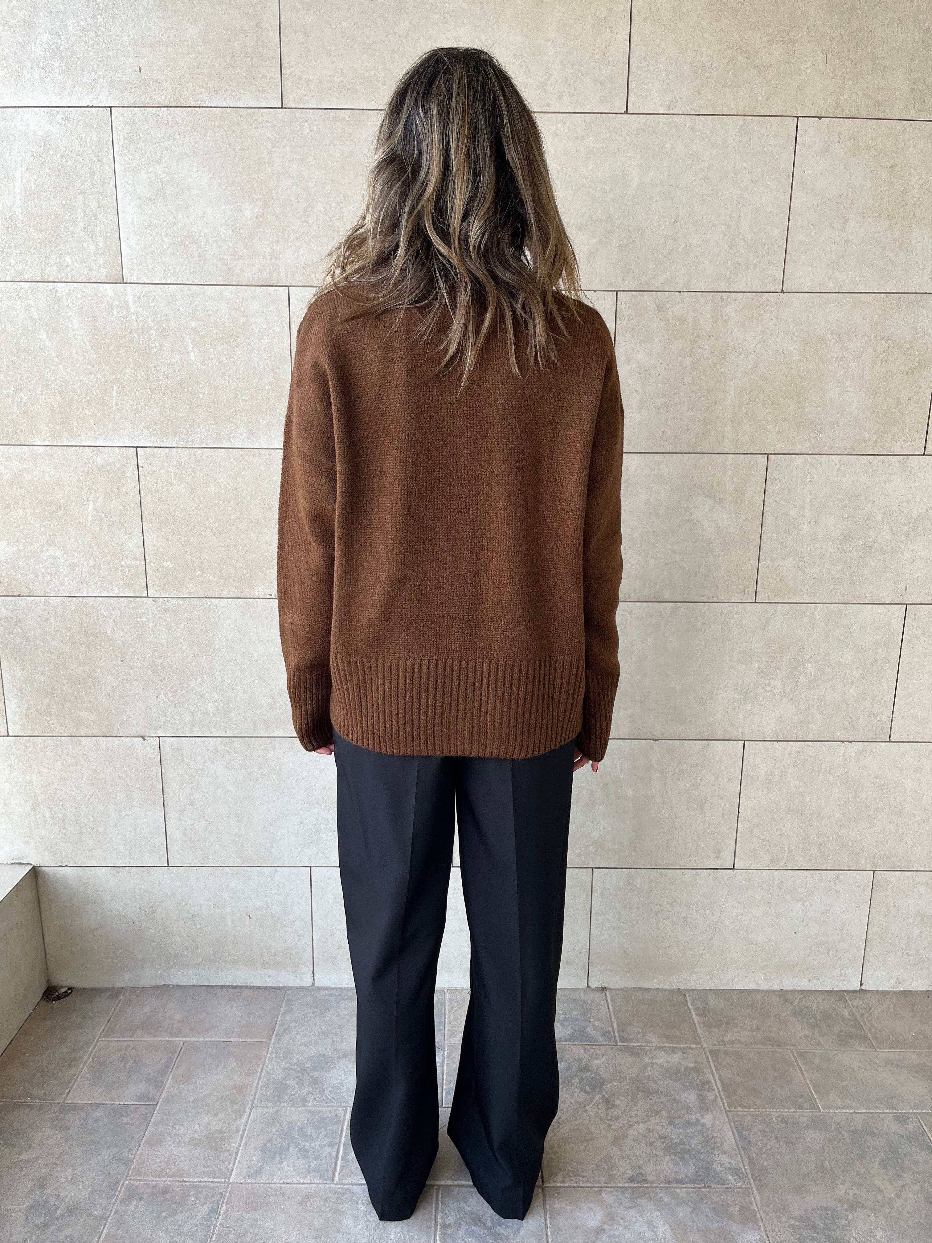 Brown Soft Cozy Pullover