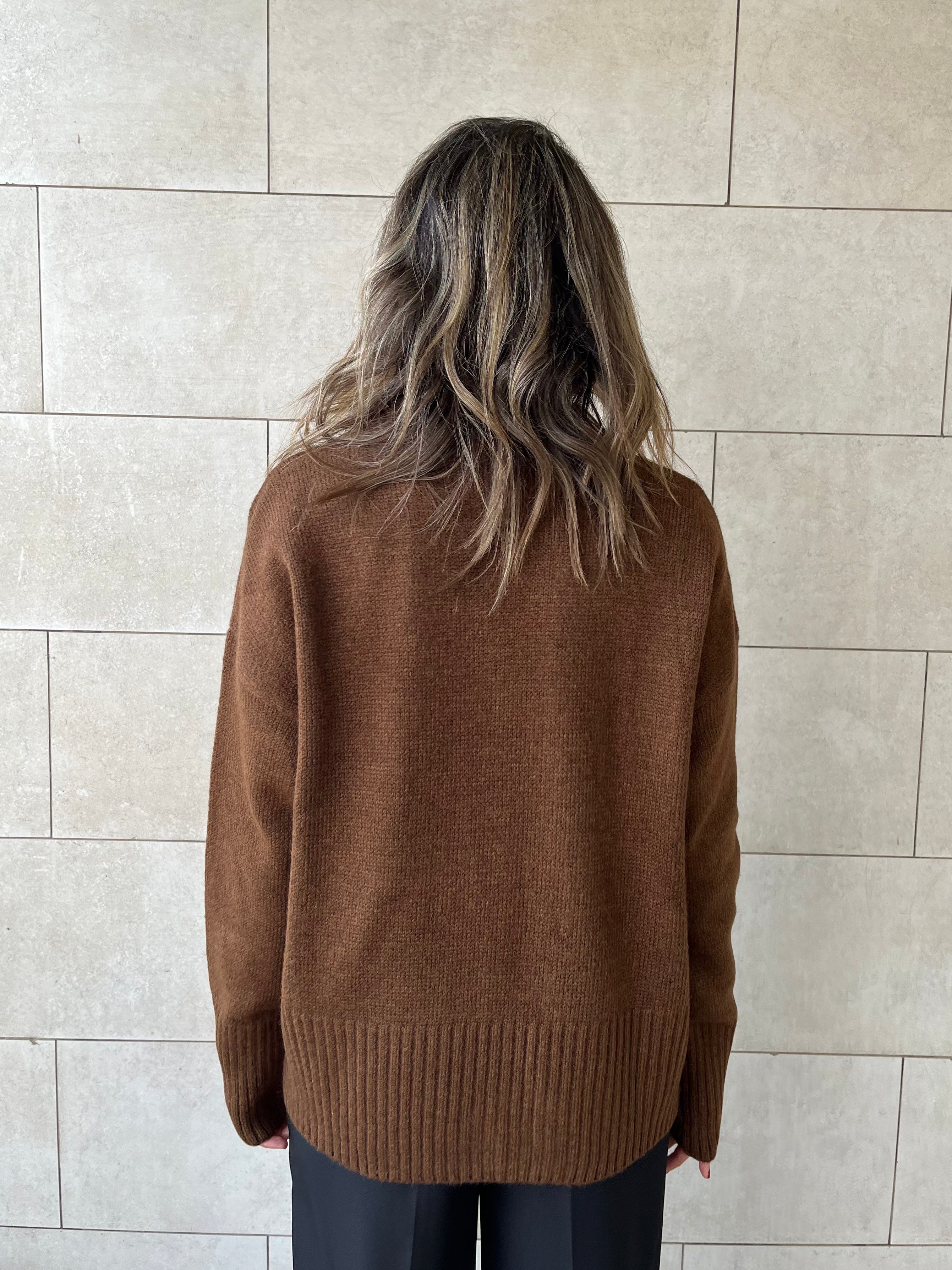 Brown Soft Cozy Pullover