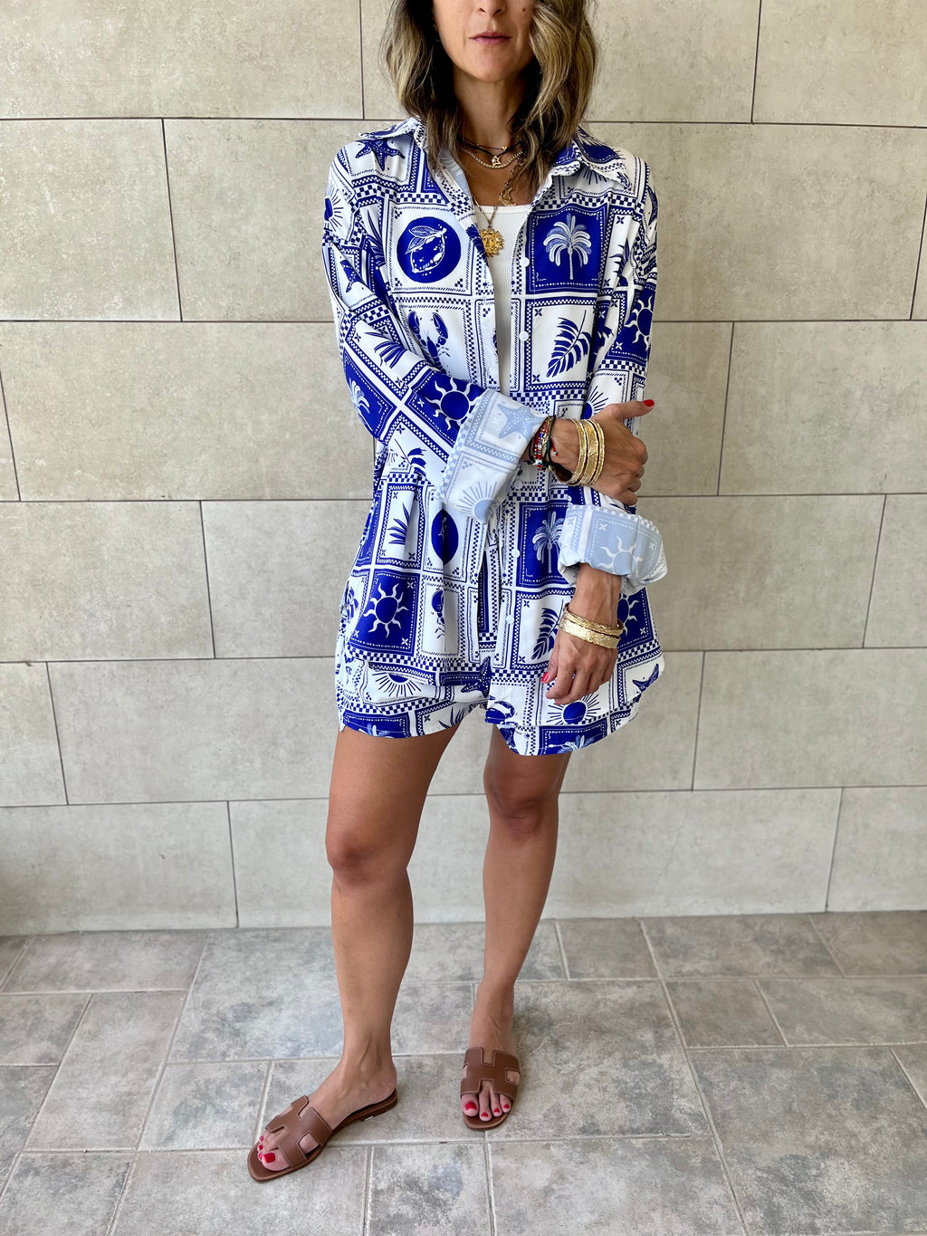 Blues Printed Long Sleeve Shirt