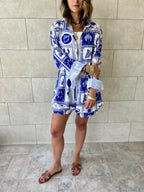 Blues Printed Long Sleeve Shirt